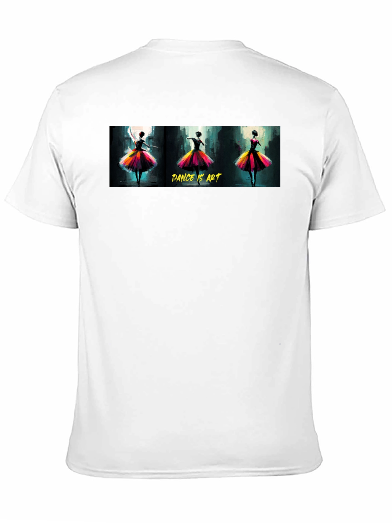 Black Dance is Art Graphic Tee - Black Unisex T-Shirt view 11