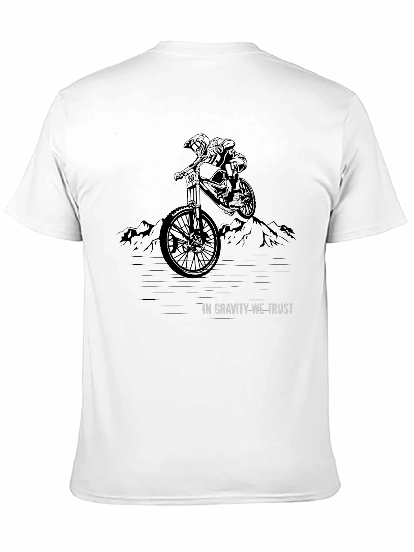 Black Gravity Trust Mountain Bike Graphic Tee view 11