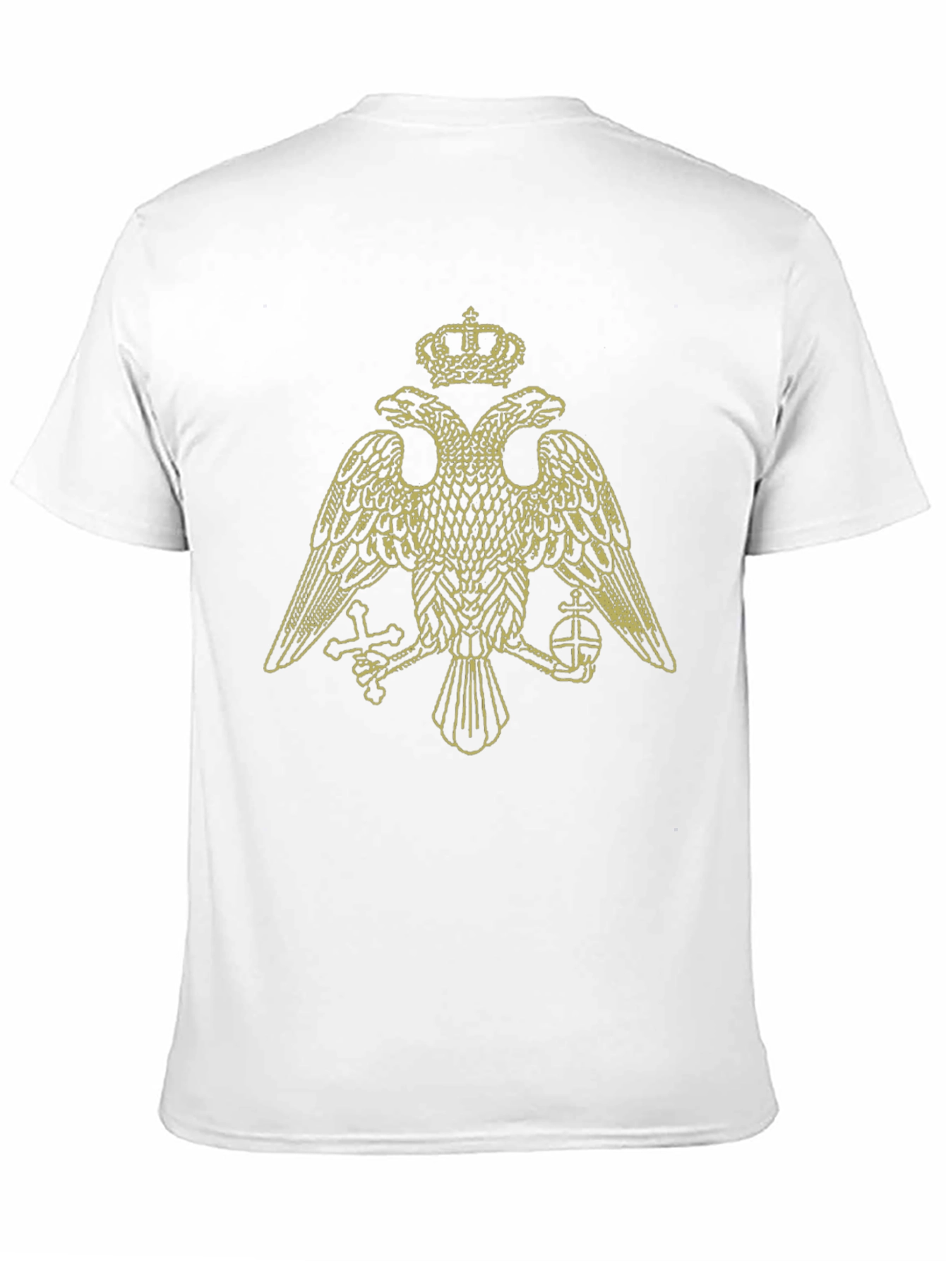 Black Embroidered Double-Headed Eagle Graphic T-Shirt view 11