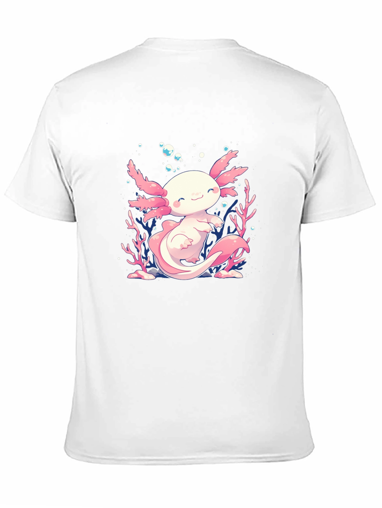 Black Axolotl Graphic Tee - Black Cotton T-Shirt view 11
