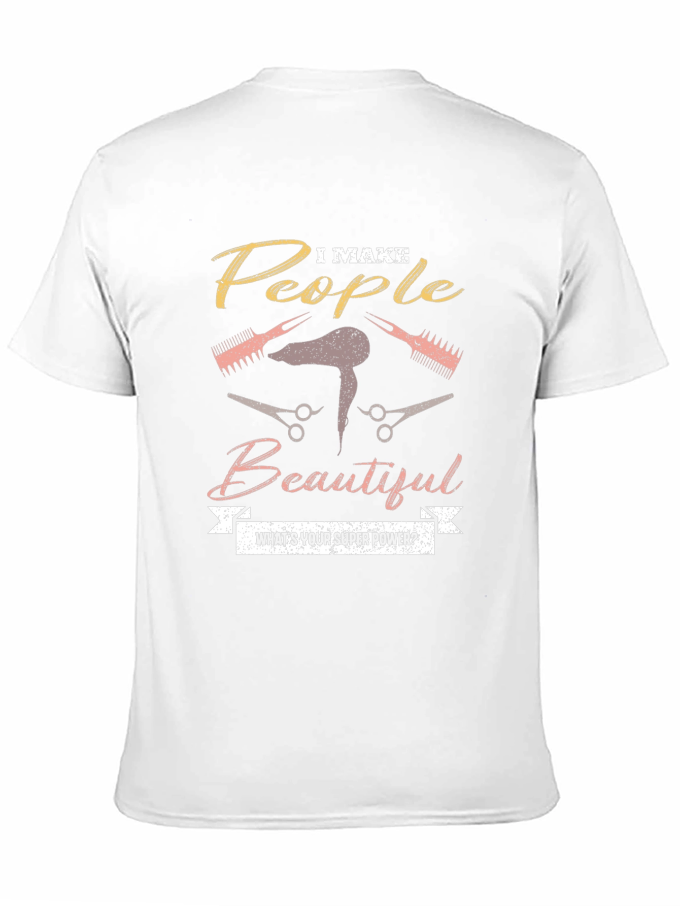Black I Make People Beautiful Graphic T-Shirt view 11