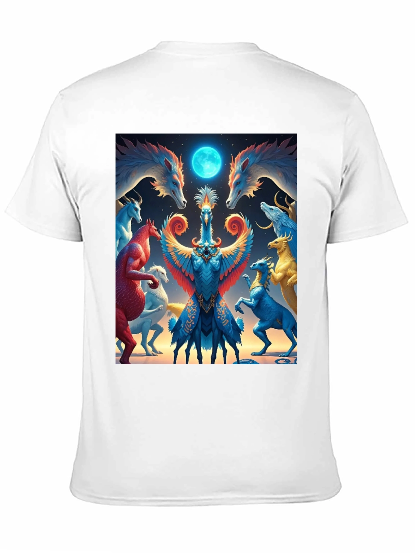 Black Mystical Creatures Graphic Tee - Unique Design view 11