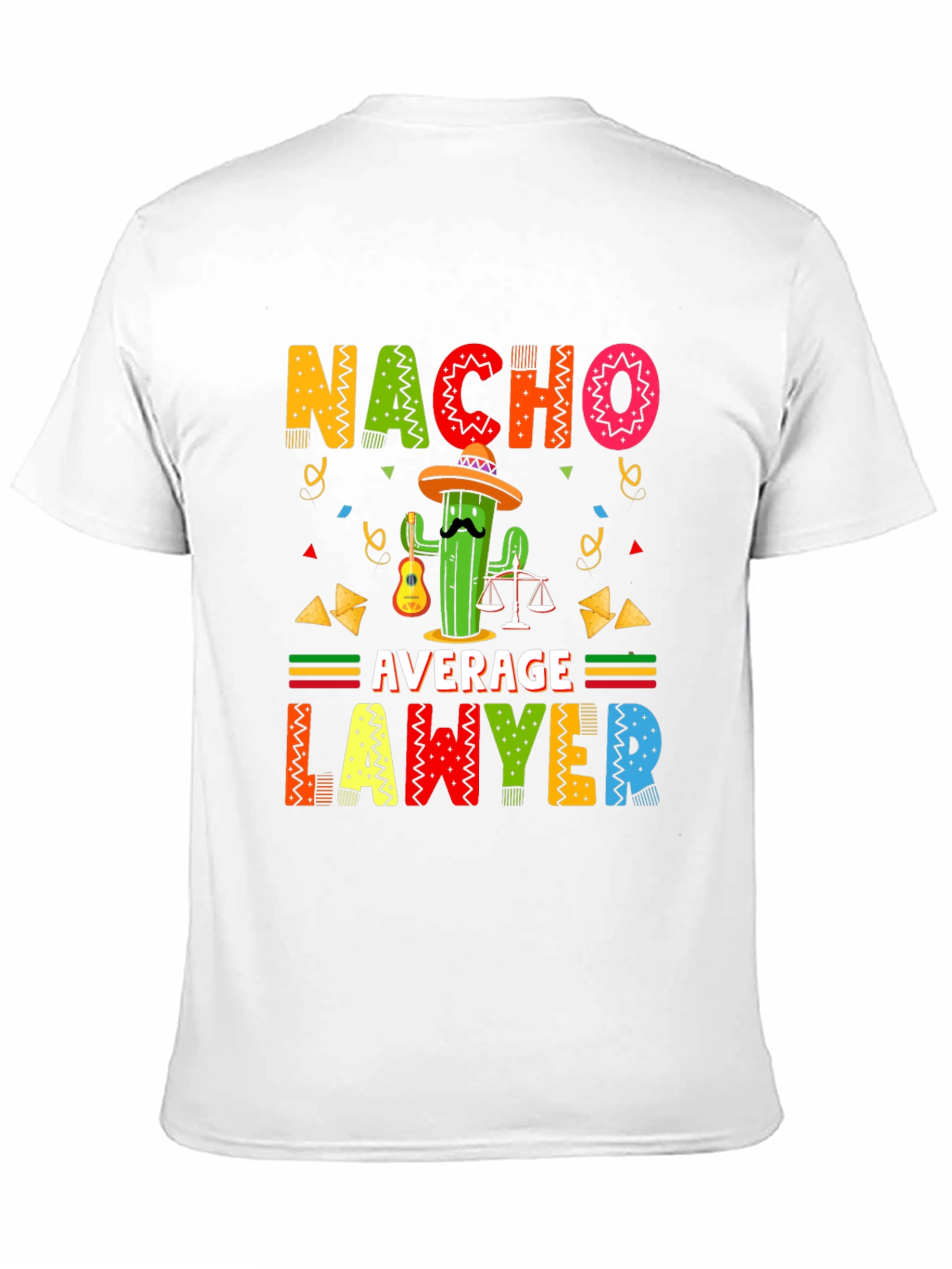 Black Nacho Average Lawyer Black T-Shirt view 11