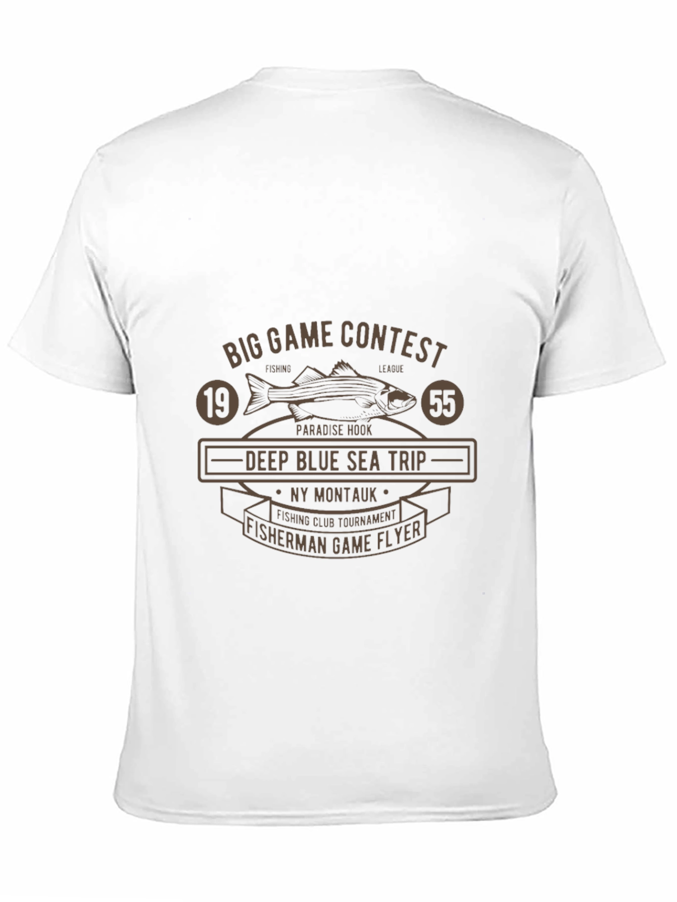 Black Big Game Fishing Contest T-Shirt view 11