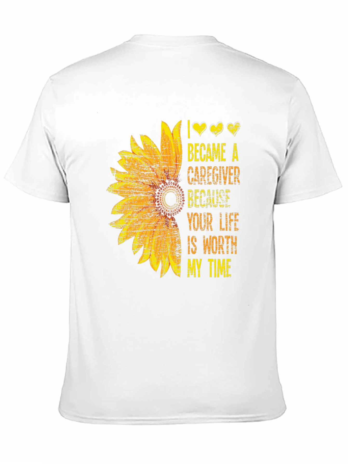 Black Sunflower Caregiver Graphic Tee view 11