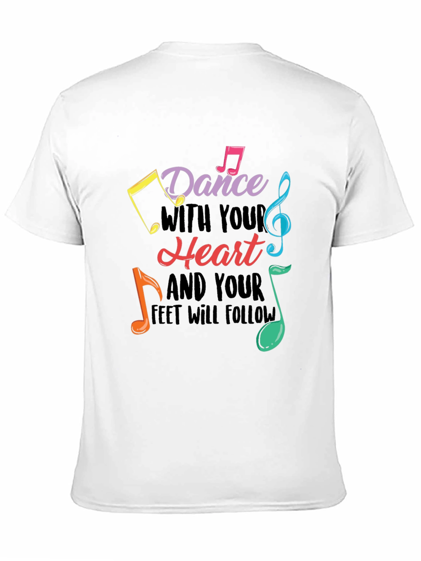 Black Dance With Your Heart Graphic Tee - Black view 11