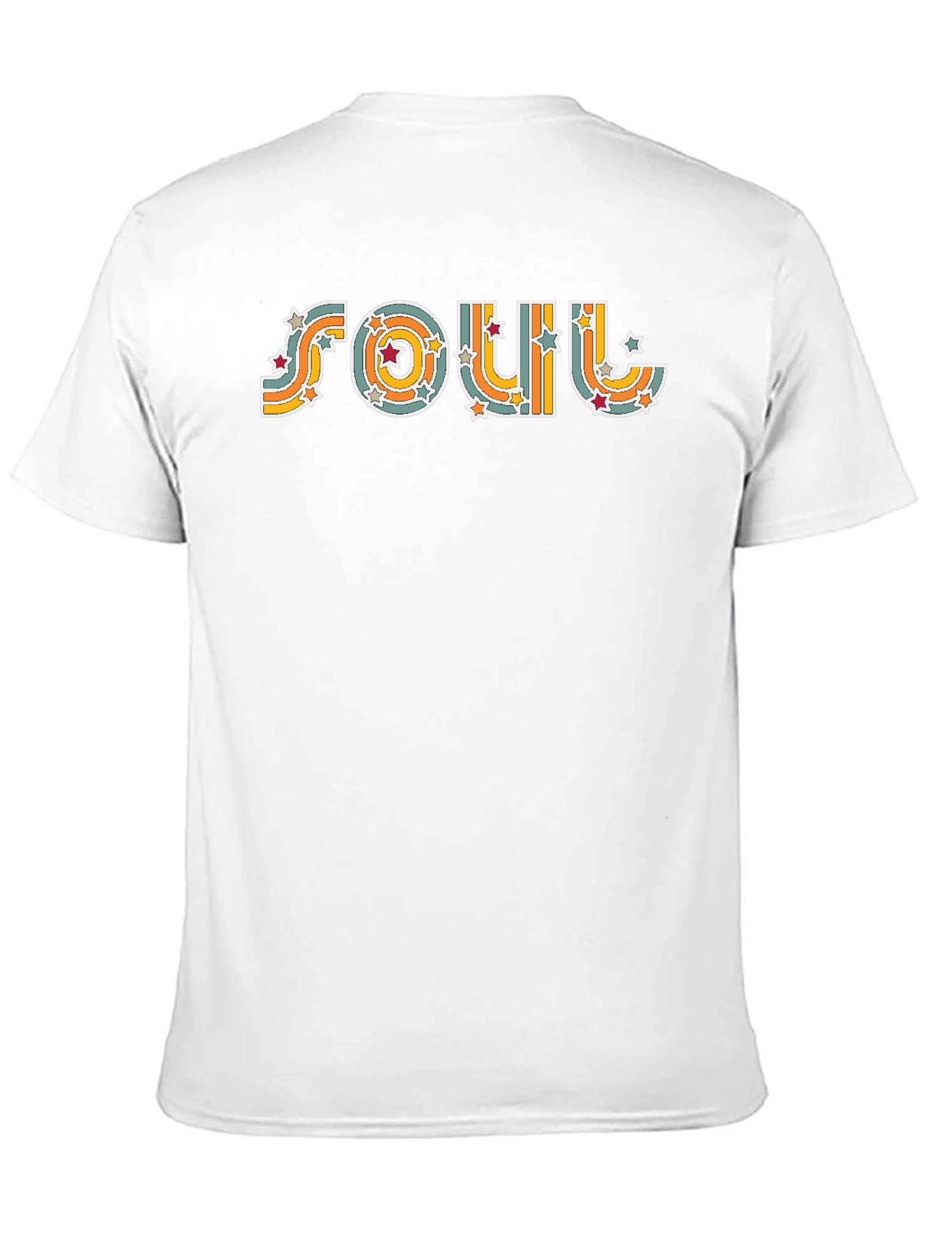 Black Vintage Soul Retro Star T-Shirt view 11