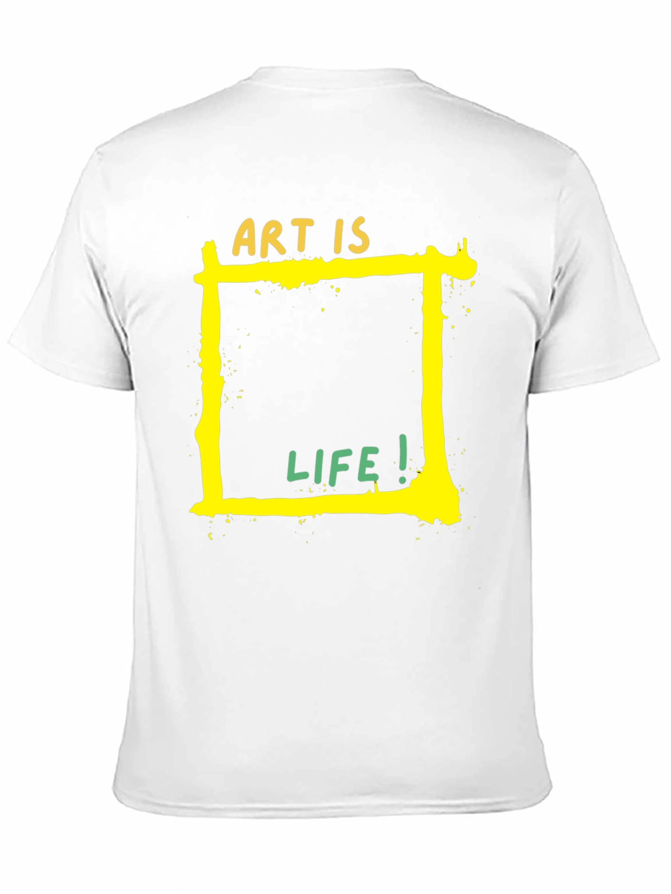 Black Art is Life Graphic Tee - Black Unisex T-Shirt view 11