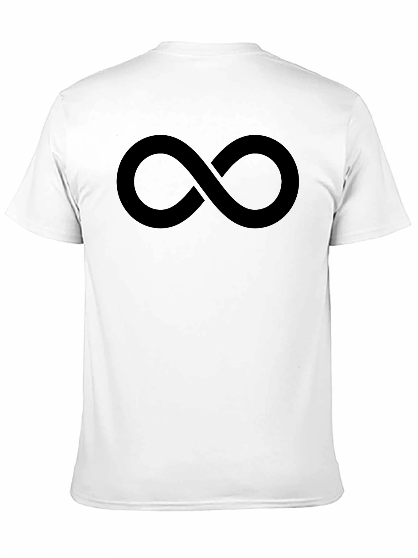 Black Infinity Symbol Black T-Shirt view 11