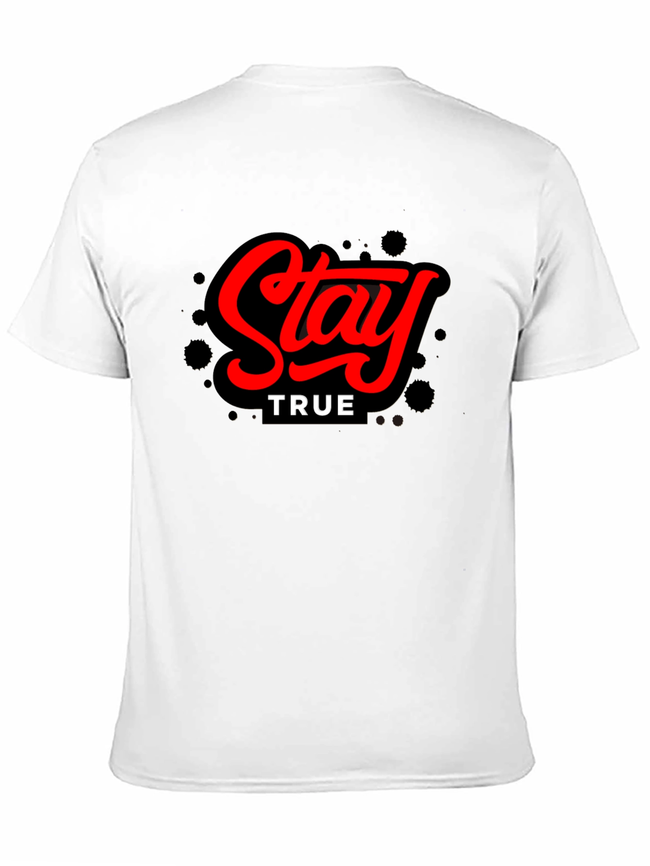 Black Stay True Black Graphic Tee view 11