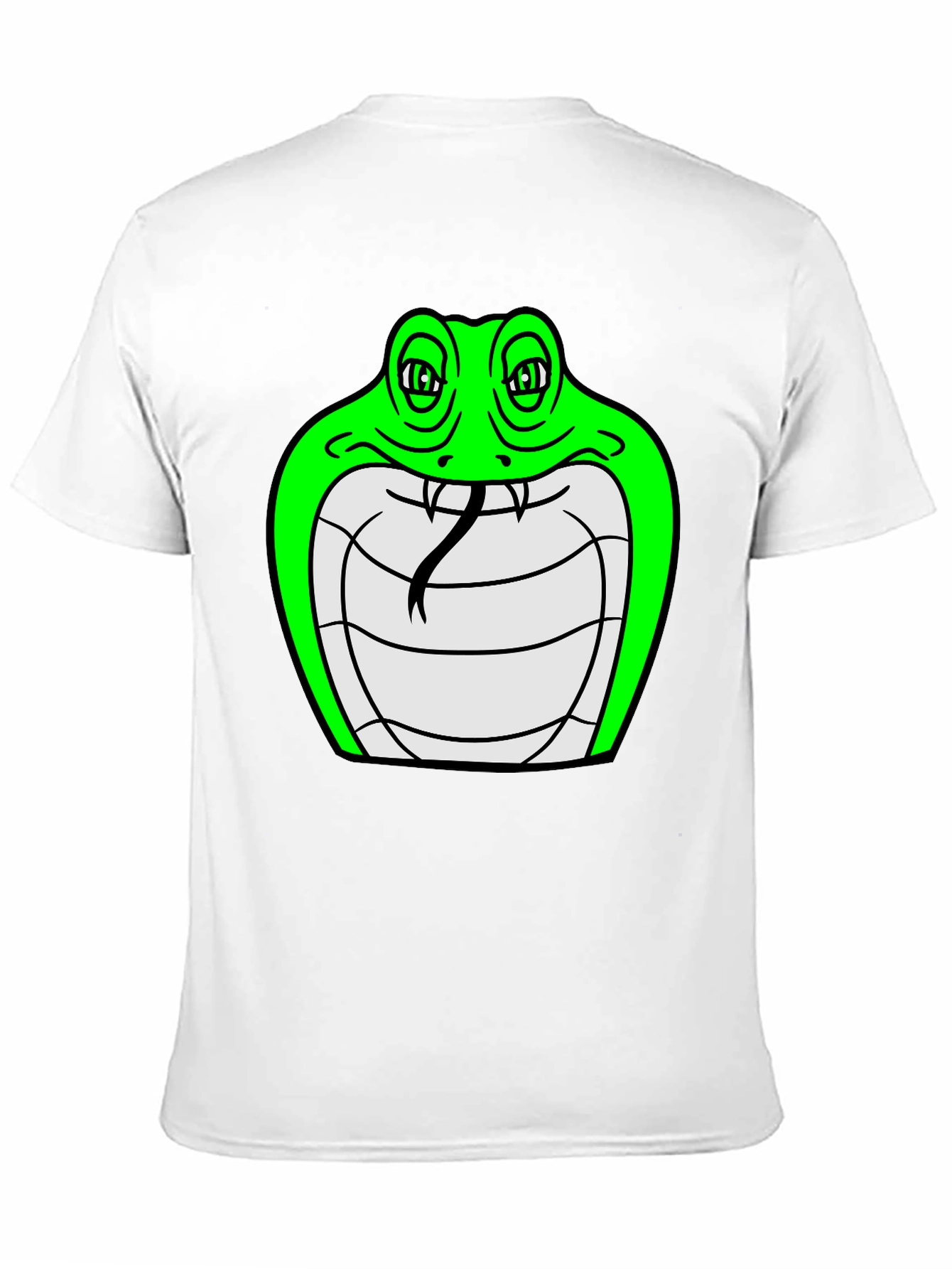 Black Cobra Graphic Tee - Cool Snake Design view 11