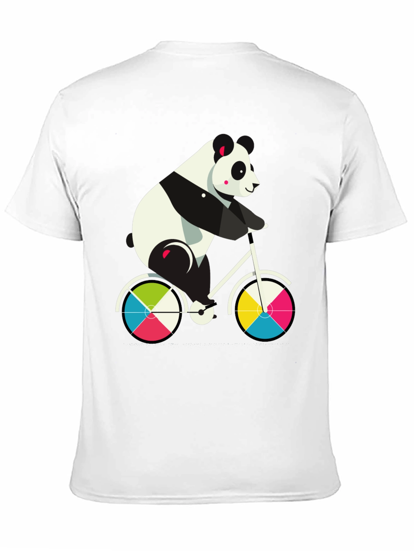 Black Panda on Bike Graphic Tee - Fun & Stylish Cotton T-Shirt view 11