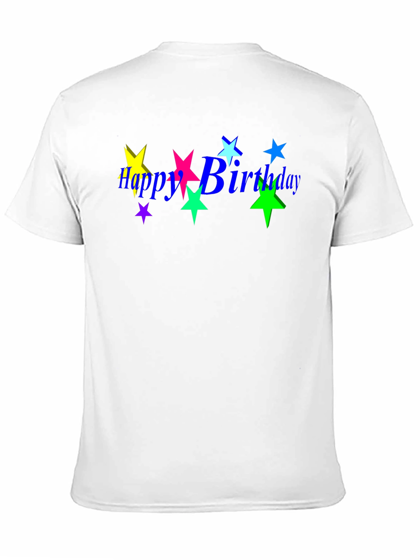 Black Happy Birthday Star Graphic Tee - Trendy Black T-Shirt view 11