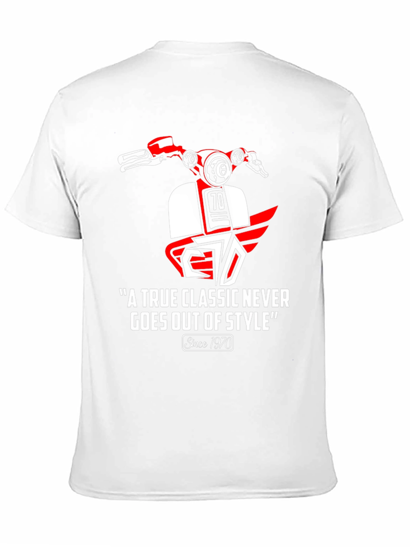 Black Vintage 1970s Scooter Graphic T-Shirt - Classic Style view 11