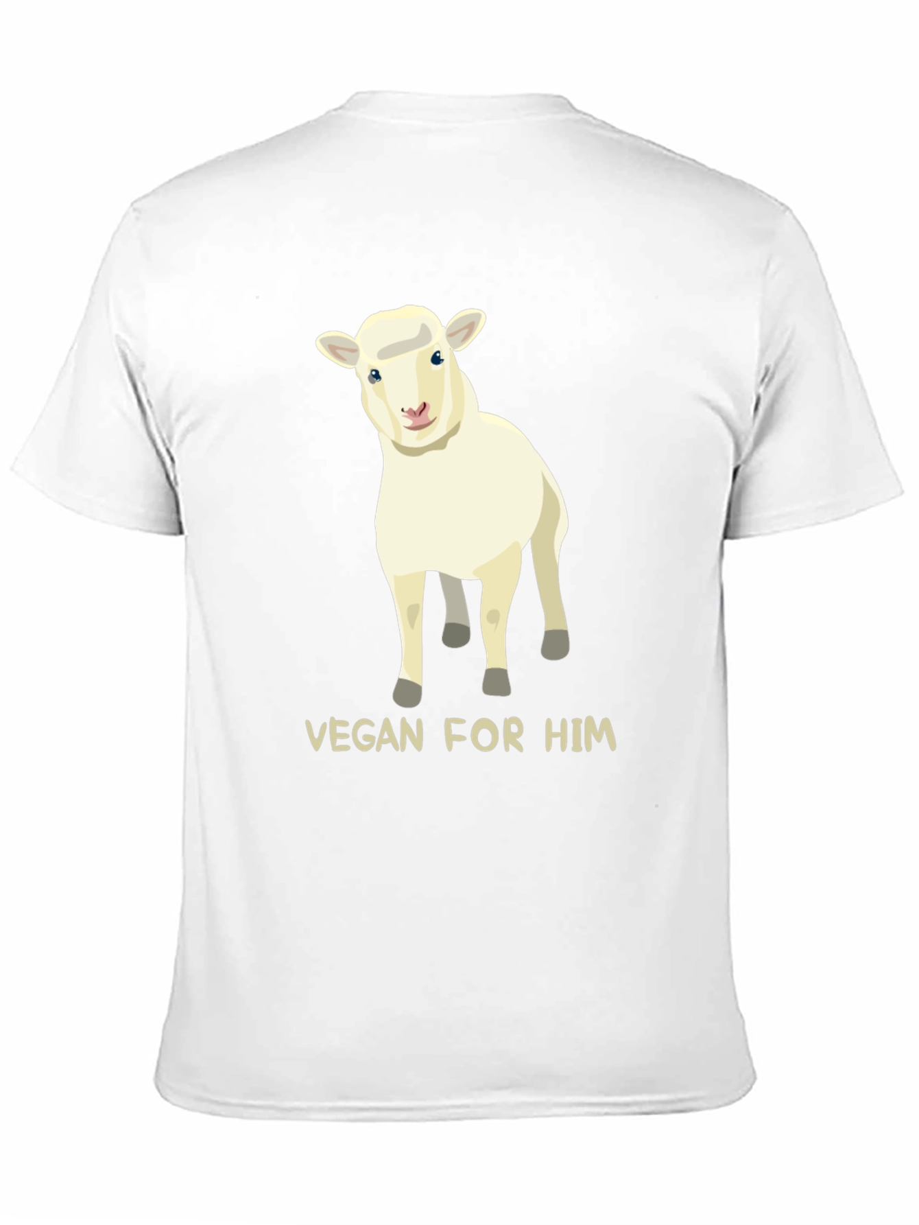 Black Vegan For Him Sheep Graphic Tee view 11