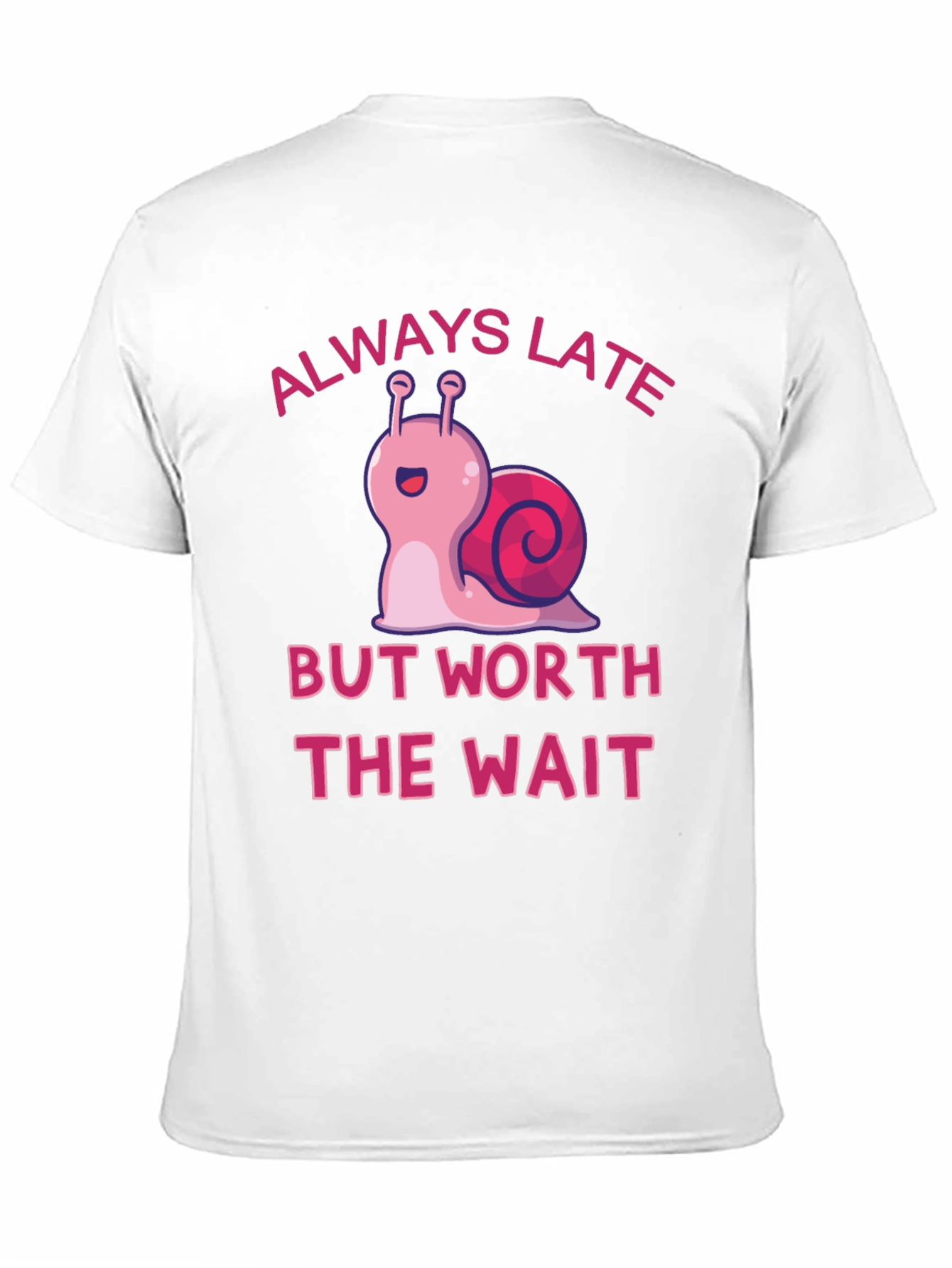 Black Always Late Snail Graphic Tee view 11