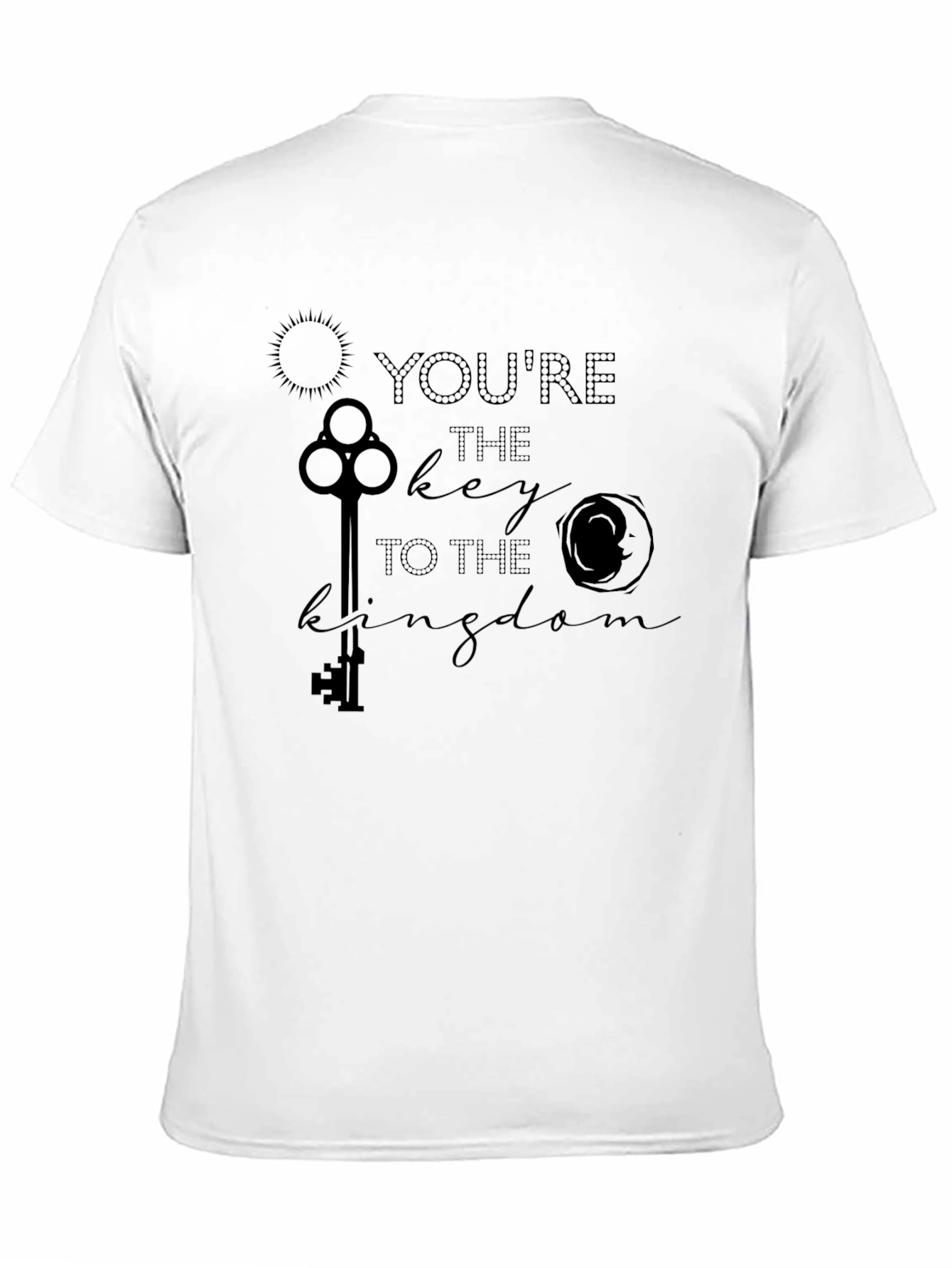 Black You're The Key To The Kingdom Black T-Shirt view 11