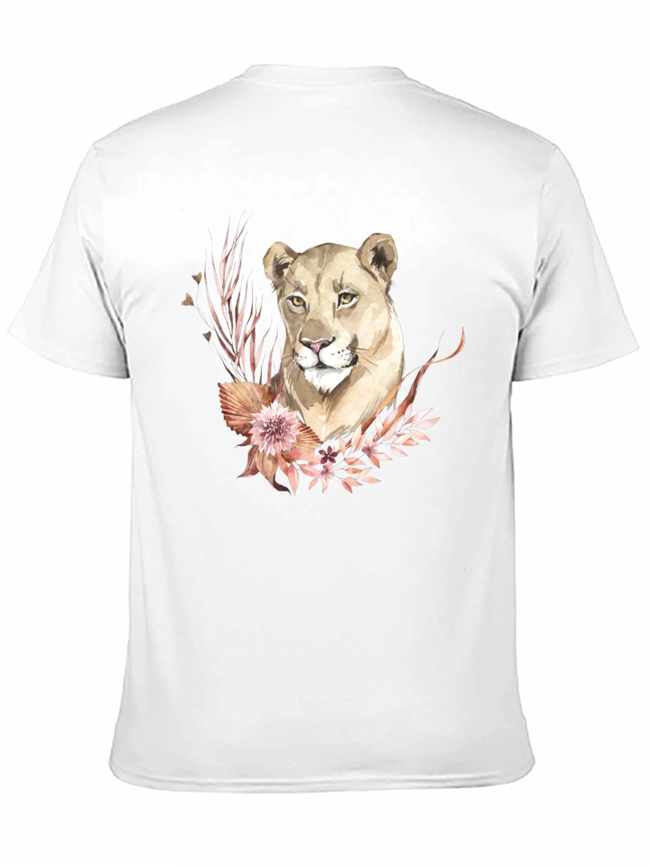 Black Lioness Floral Graphic Tee - Black view 11
