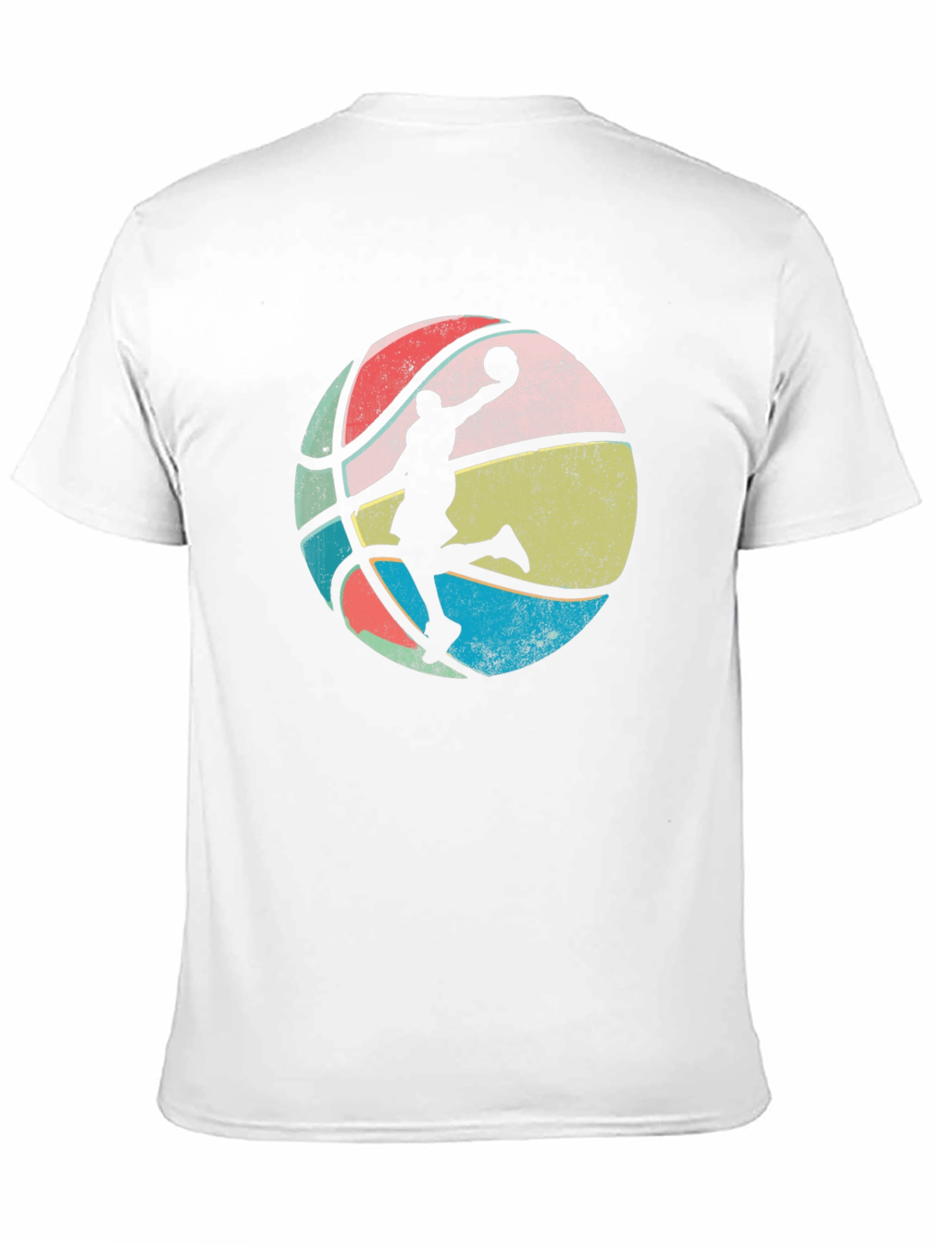 Black Retro Basketball Player Graphic Tee view 11