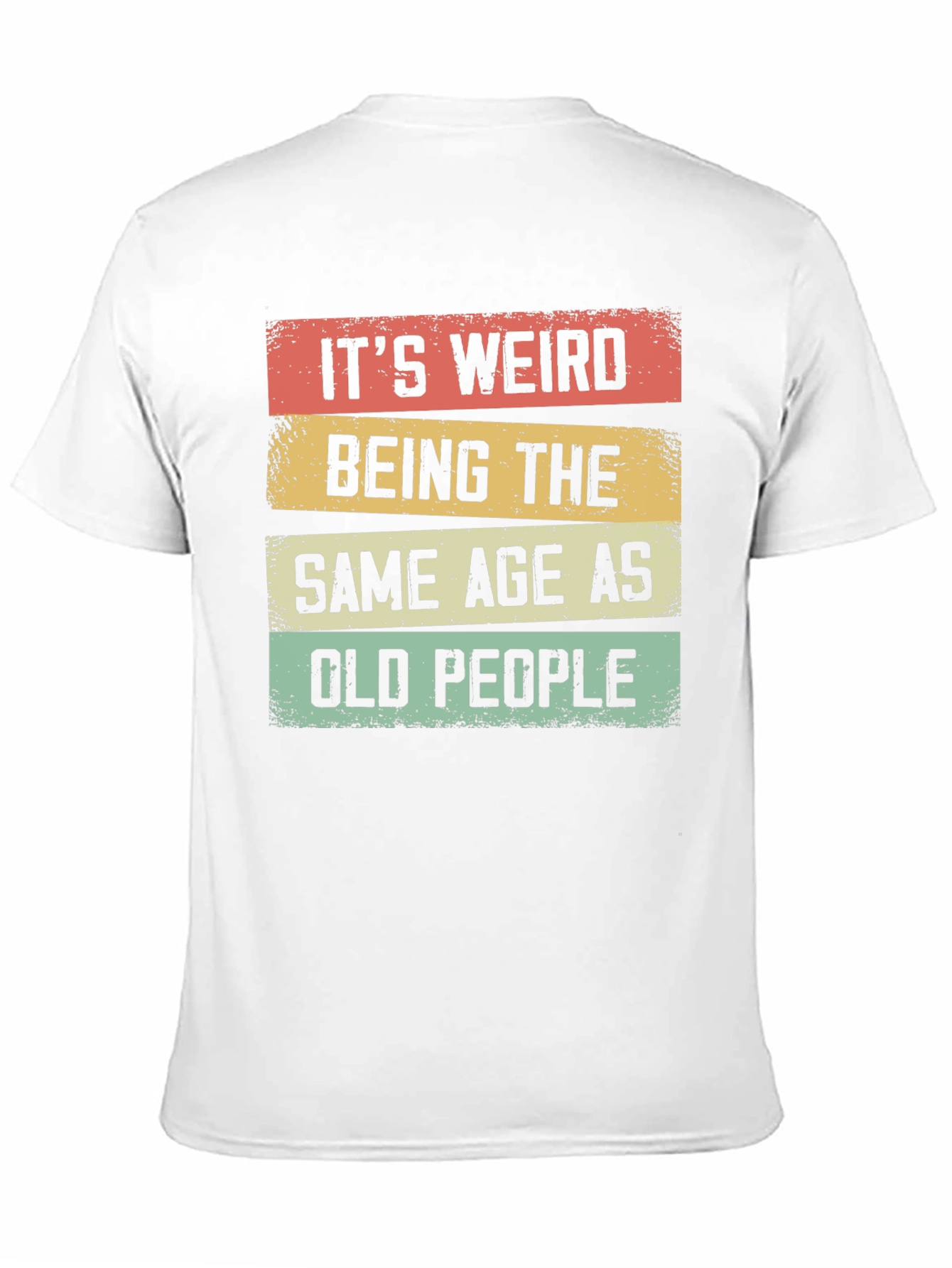 Black Funny "Old People" Graphic T-Shirt view 11