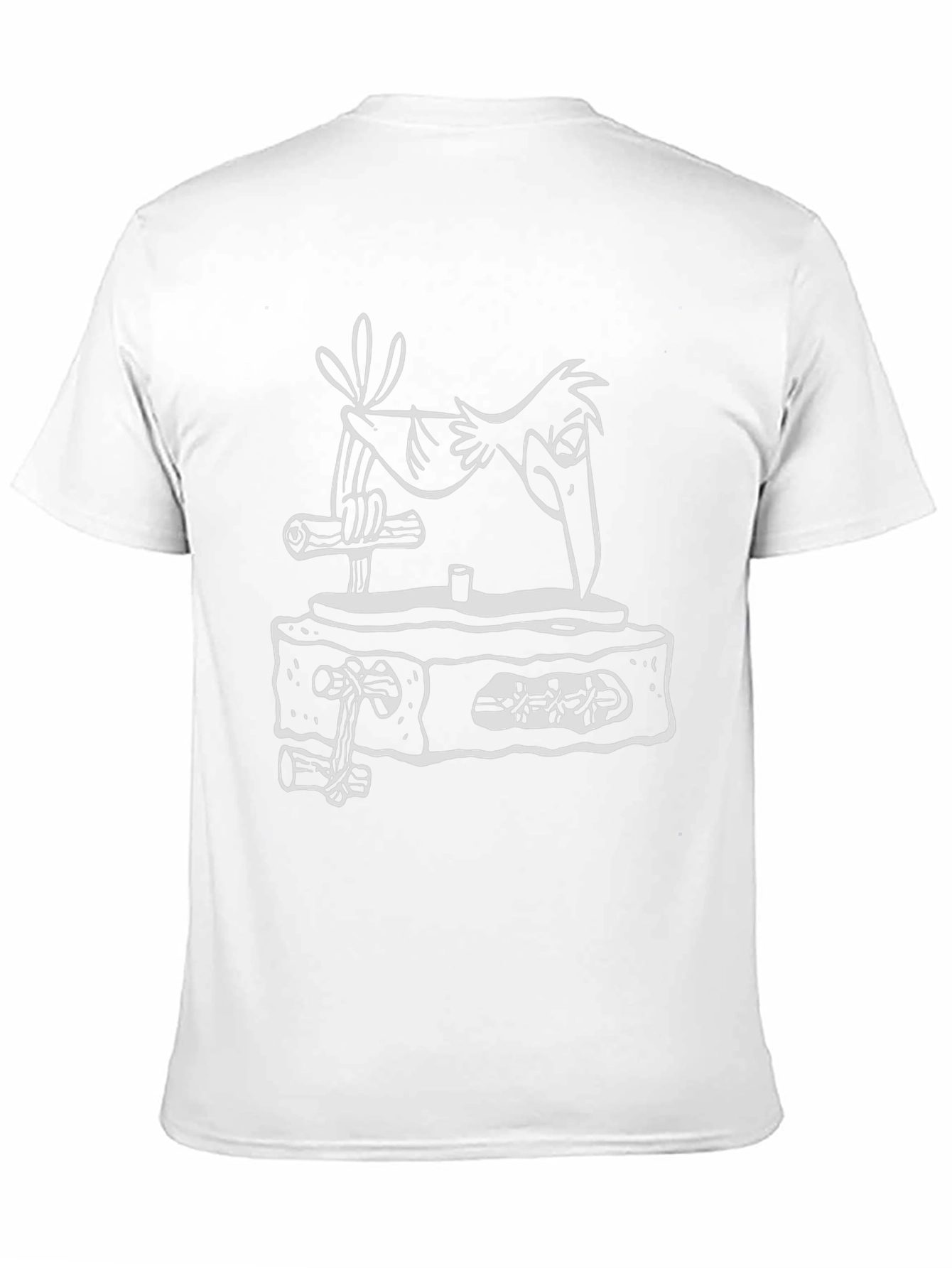 Black Cartoon Bird T-Shirt - Unique Graphic Tee view 11