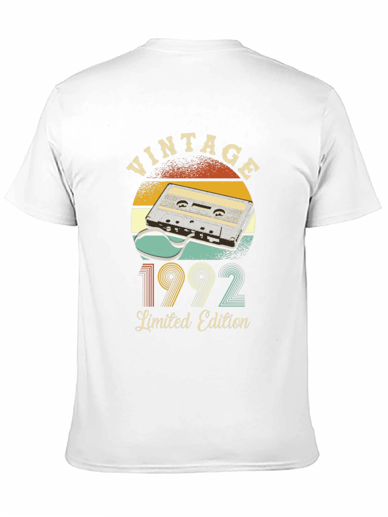 Black Vintage 1992 Limited Edition Cassette Tape T-Shirt view 11