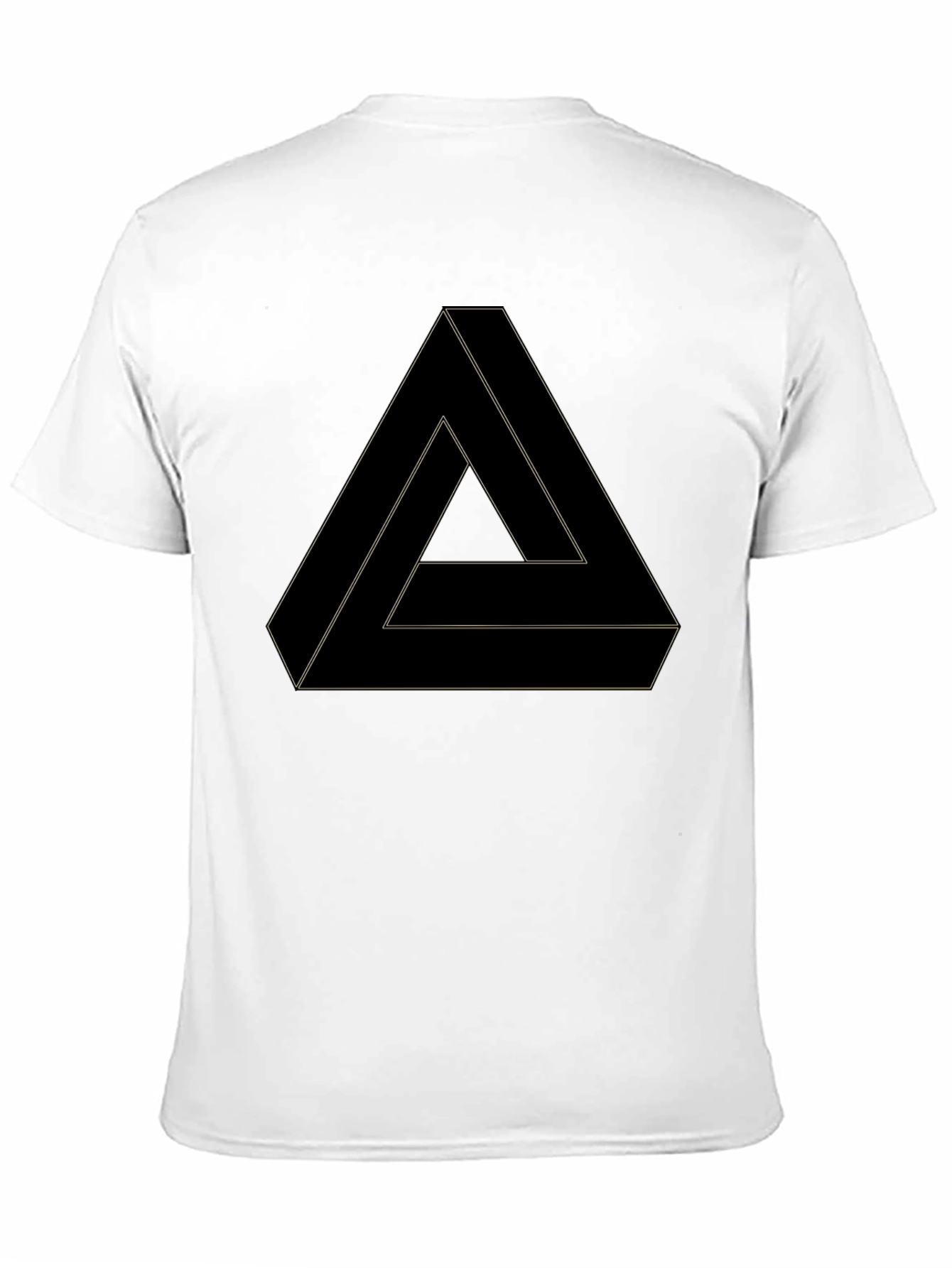 Black Impossible Triangle Graphic Tee - Black view 11