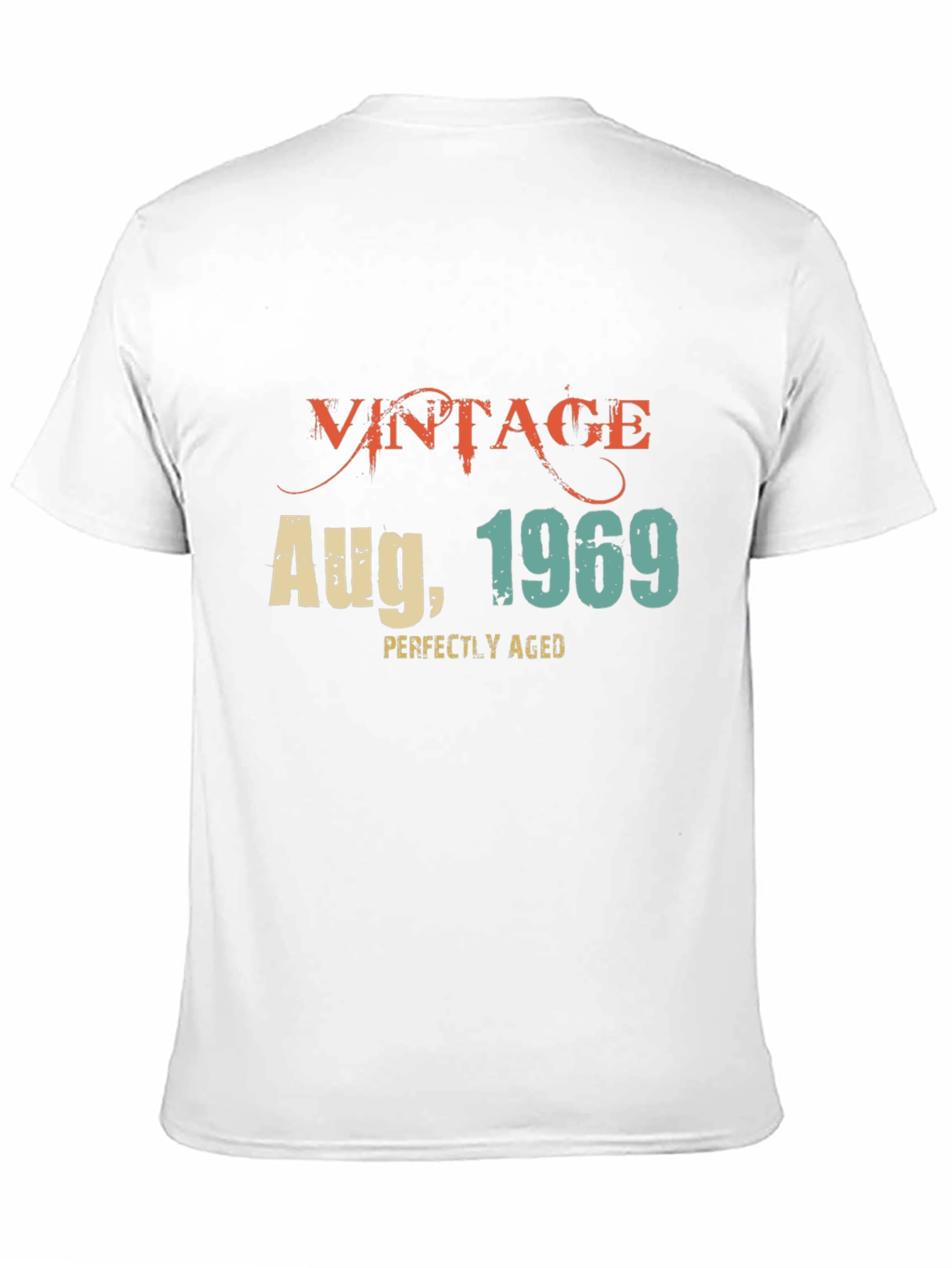 Black Vintage August 1969 T-Shirt - Perfectly Aged view 11