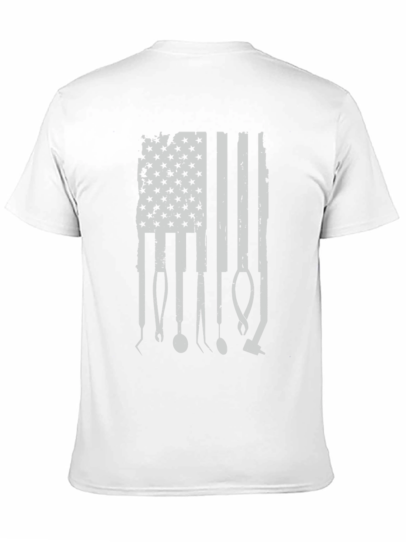 Black Dental American Flag T-Shirt view 11