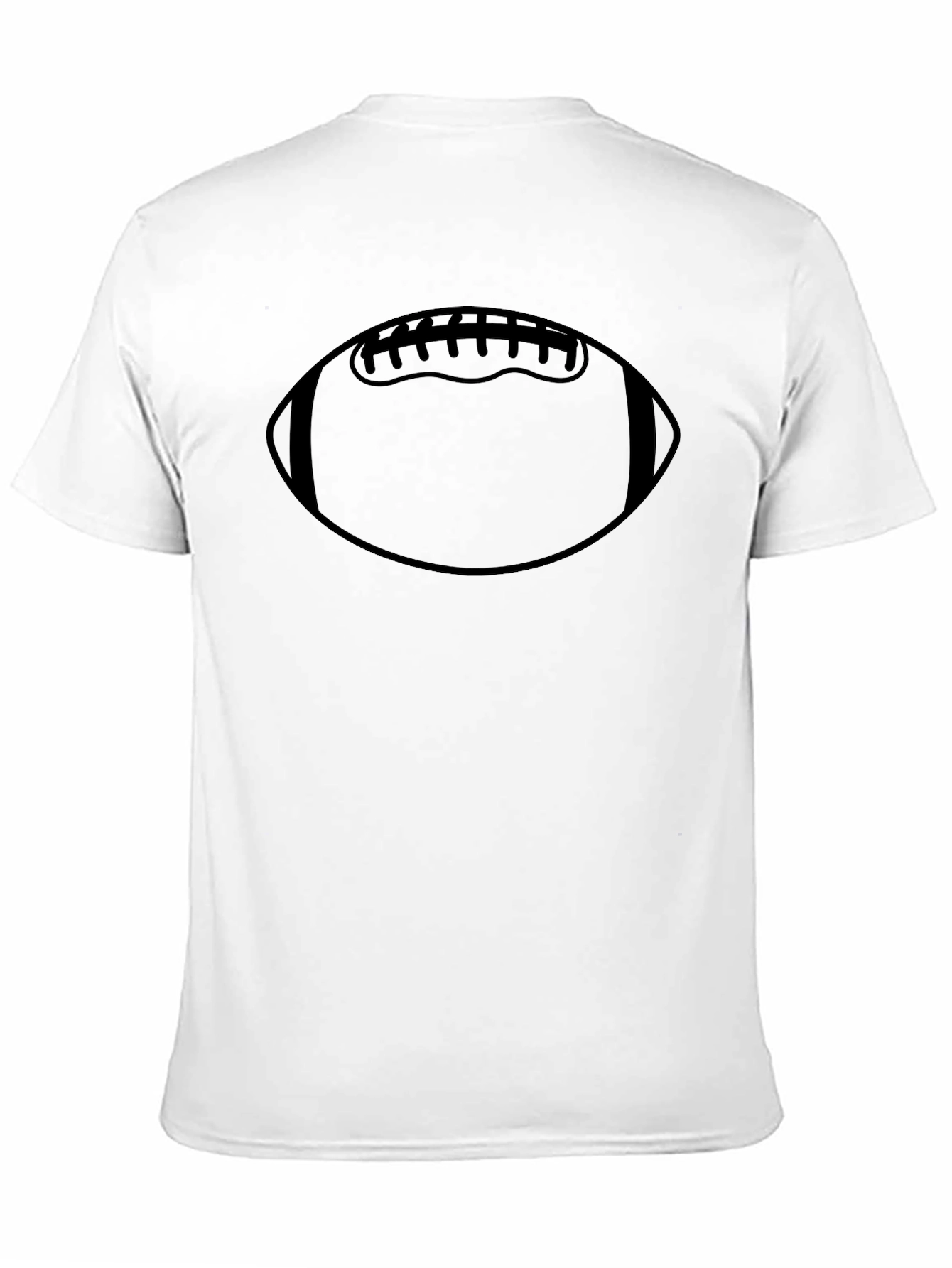 Black Football Graphic T-Shirt - Casual Black Tee view 11