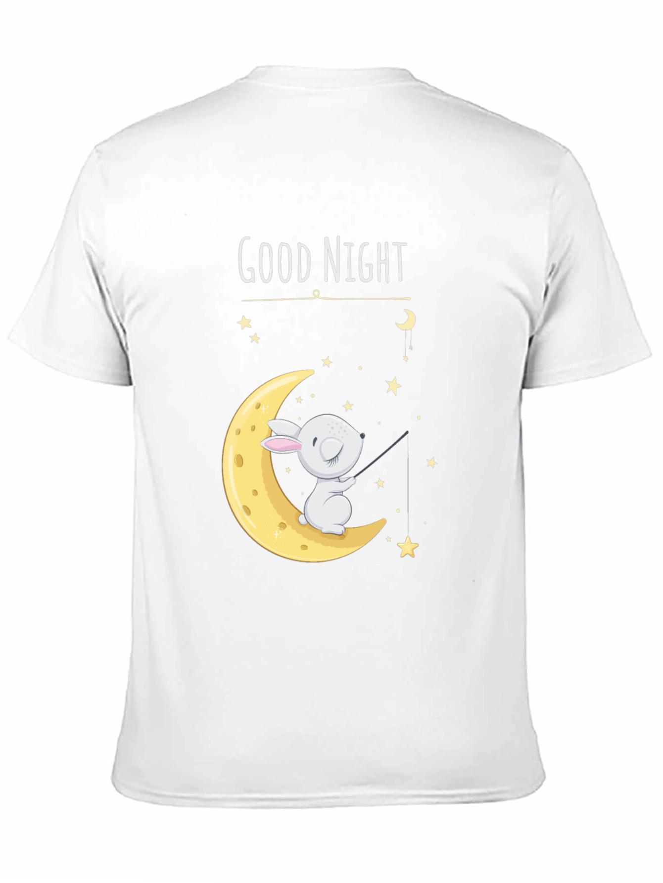 Black Good Night Moon Bunny Graphic Tee view 11