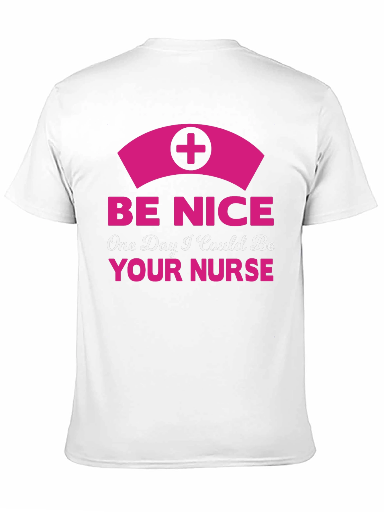 Black Be Nice Nurse Graphic T-Shirt - Novelty Apparel view 11