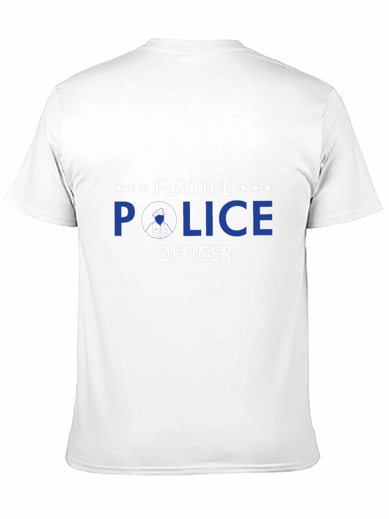 Black Future Police Officer T-Shirt - Black view 11