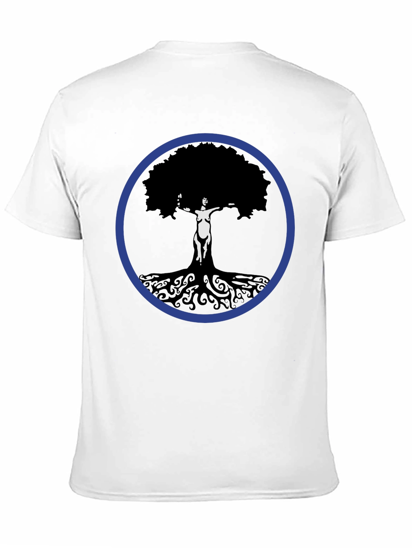 Black Tree Woman Graphic Tee - Black Cotton Blend view 11