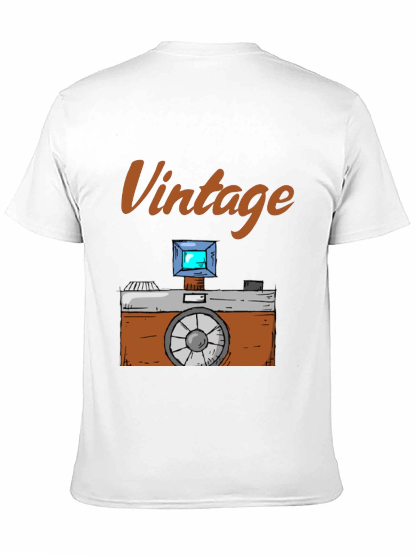 Black Vintage Camera Graphic T-Shirt - Classic Style view 11