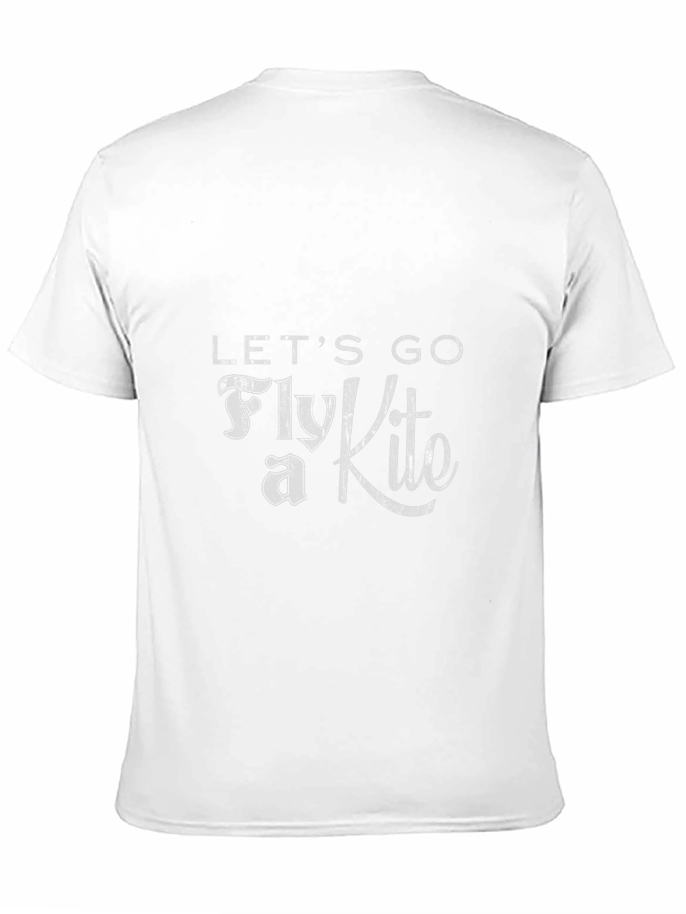 Black Let's Go Fly a Kite Black Graphic Tee view 11
