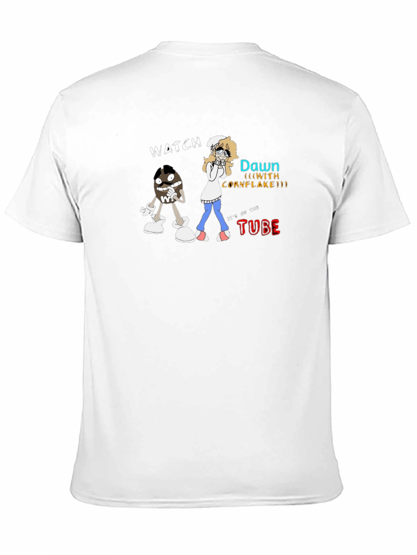 Black Watch Dawn (with Cornflake) T-Shirt - Funny Cartoon Tee view 11