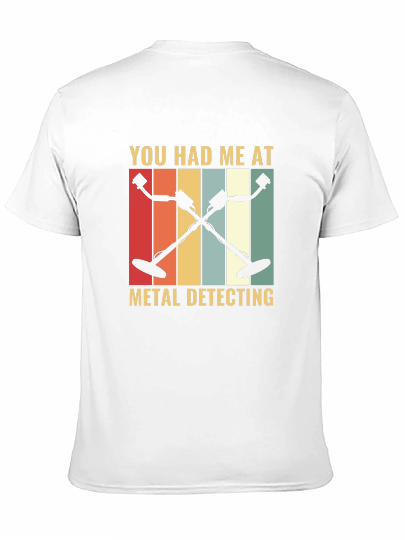 Black Metal Detecting Graphic Tee - Retro Hobby Shirt view 11
