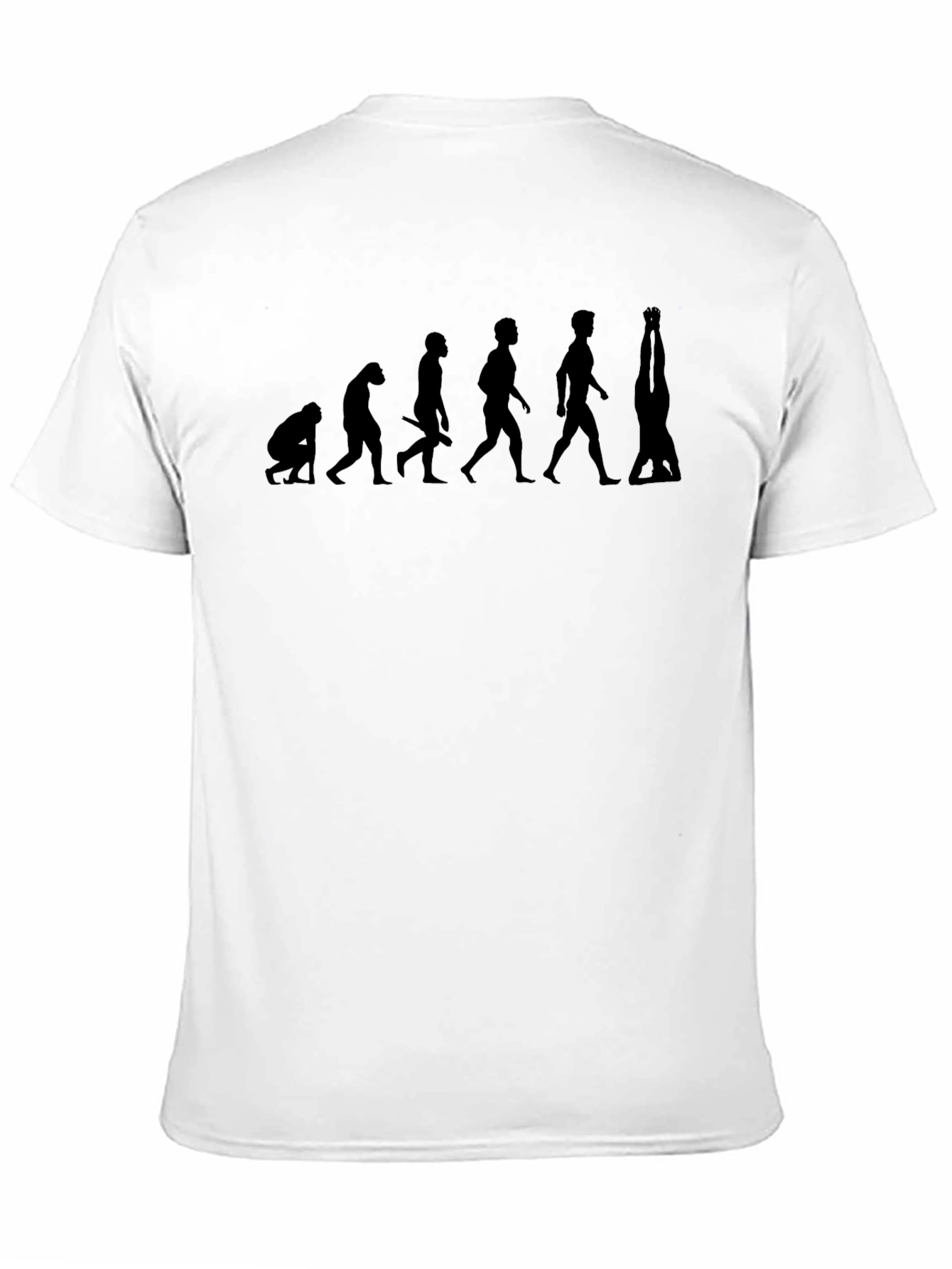 Black Evolution Handstand Graphic Tee - Mens Black T-Shirt view 11