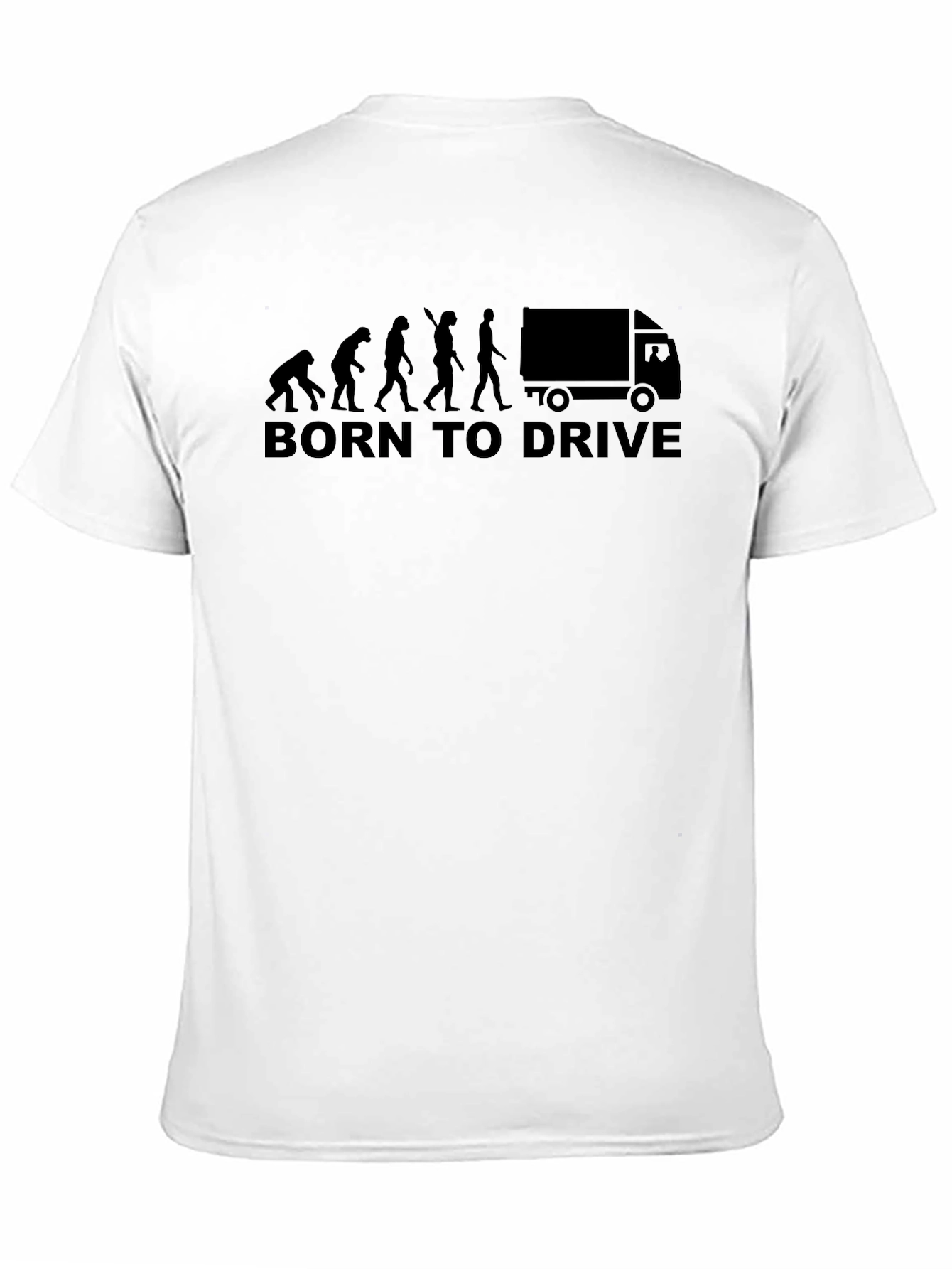 Black Born to Drive Evolution T-Shirt - Trucker Tee view 11