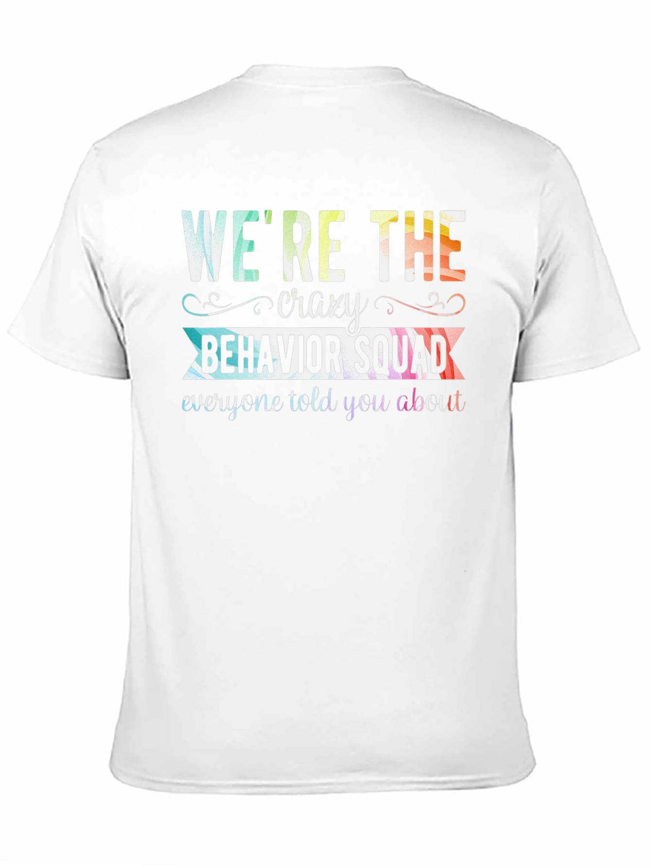 Black Crazy Behavior Squad Graphic T-Shirt view 11