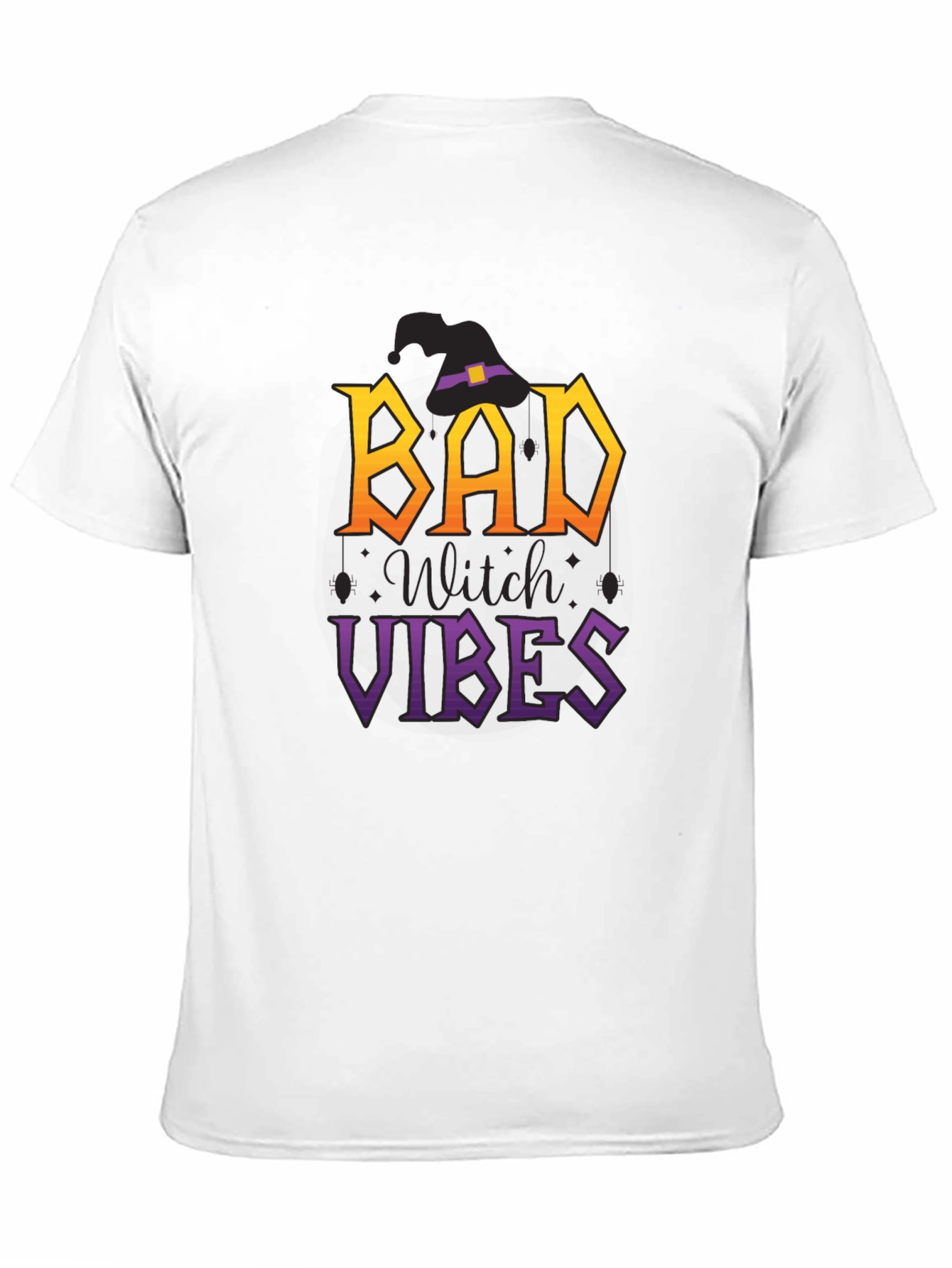 Black Bad Witch Vibes Halloween T-Shirt view 11
