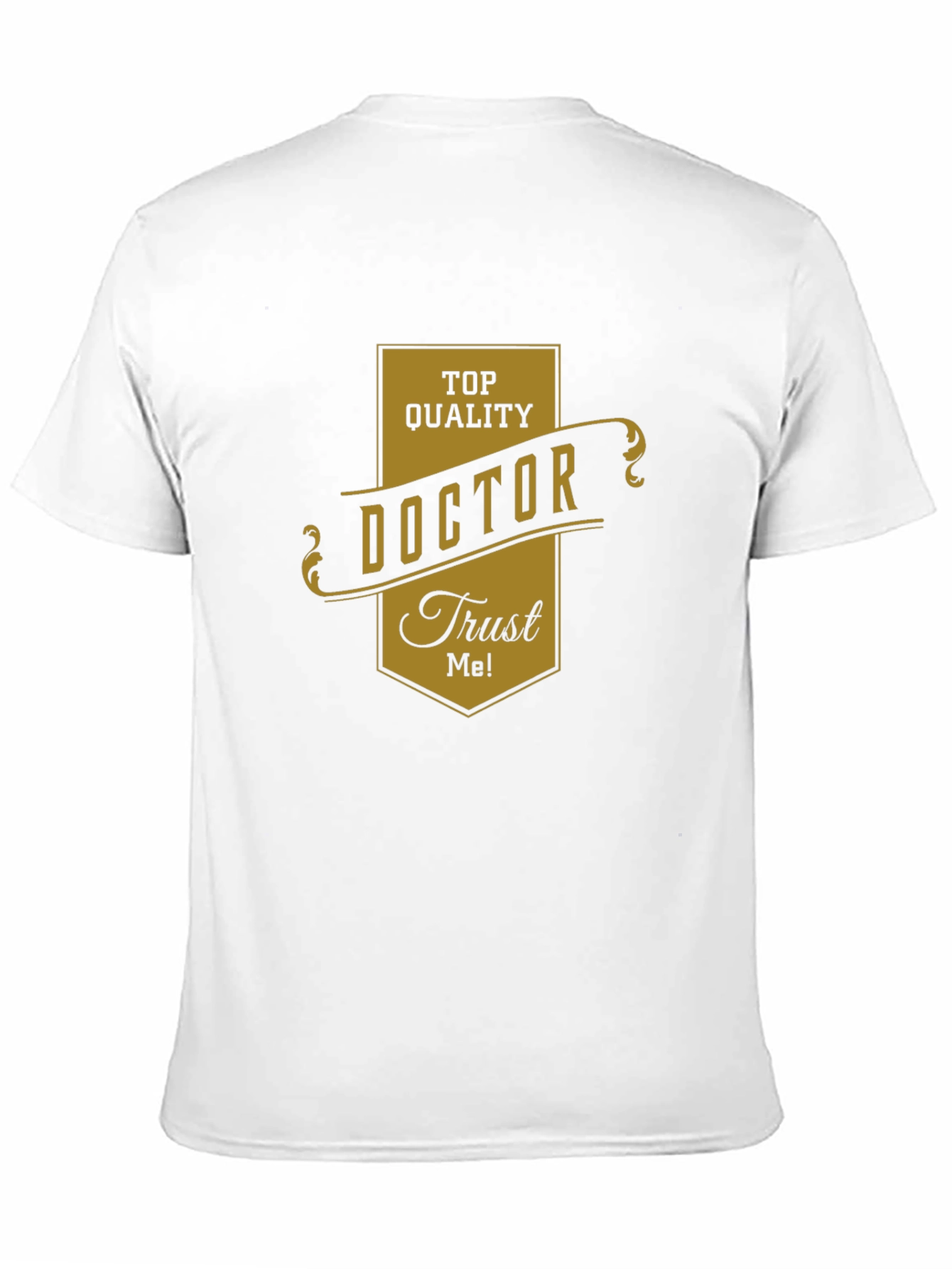 Black Top Quality Doctor Trust Me! Black T-Shirt view 11