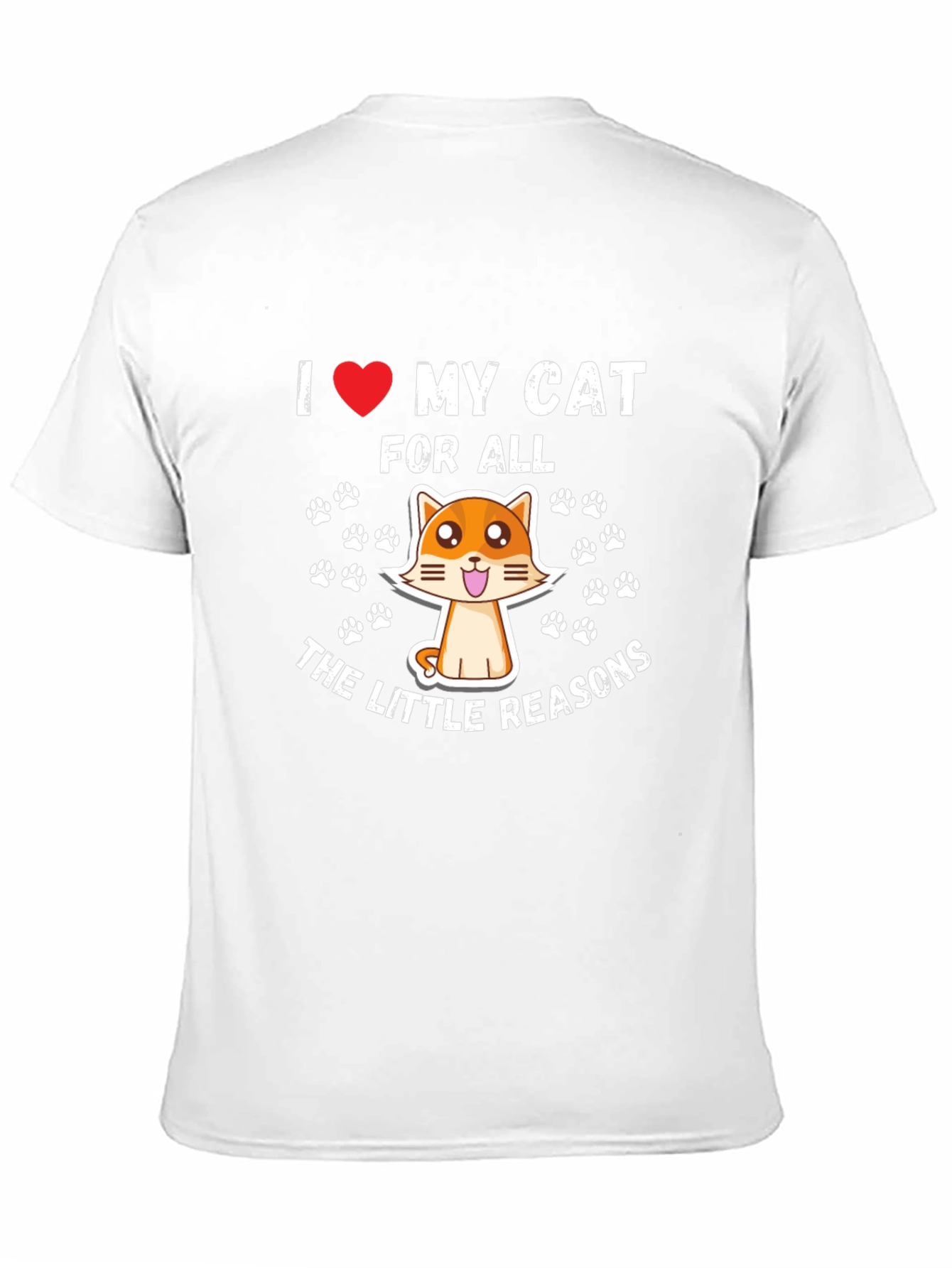 Black I Love My Cat T-Shirt view 11