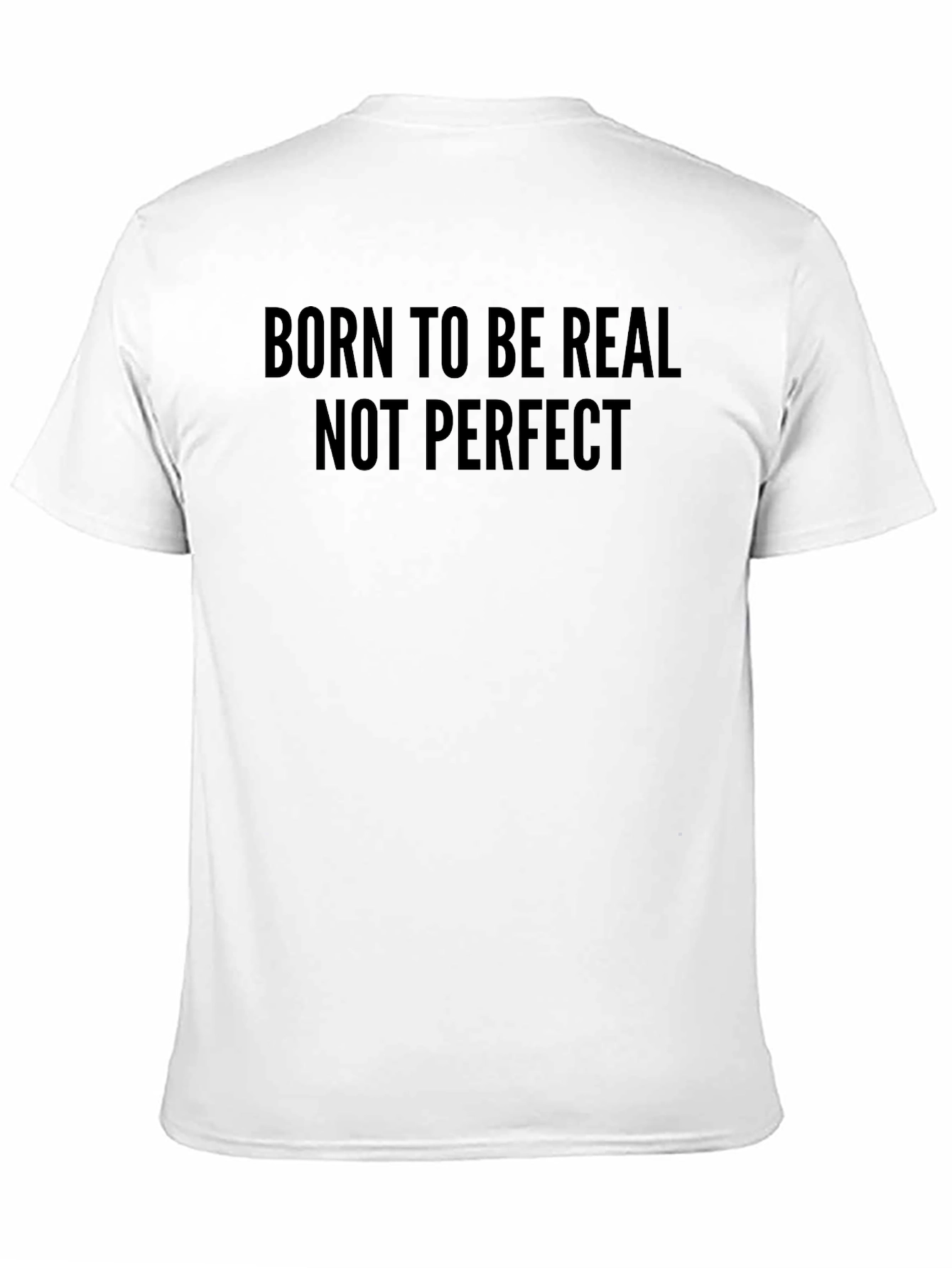 Black Born To Be Real Tee - Men's Graphic Print T-Shirt view 11