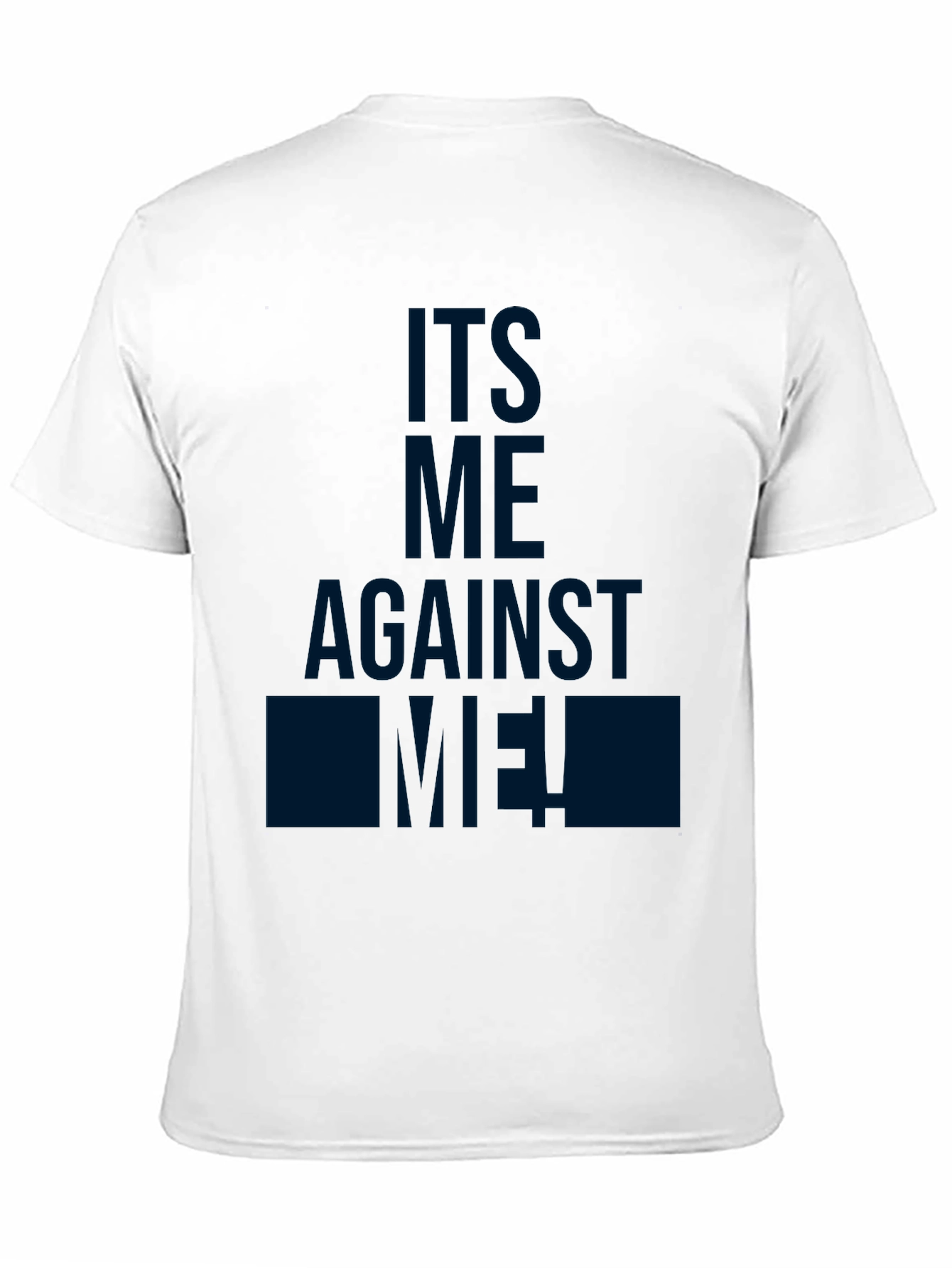 Black Its Me Against Me! Black Graphic T-Shirt view 11