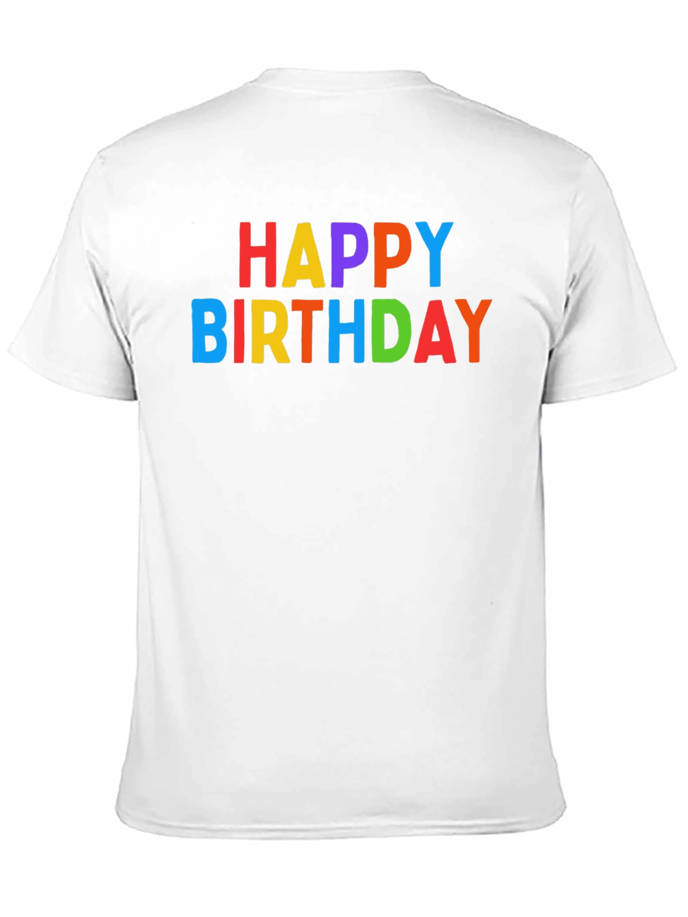 Black Happy Birthday Colorful Graphic Tee - Black view 11