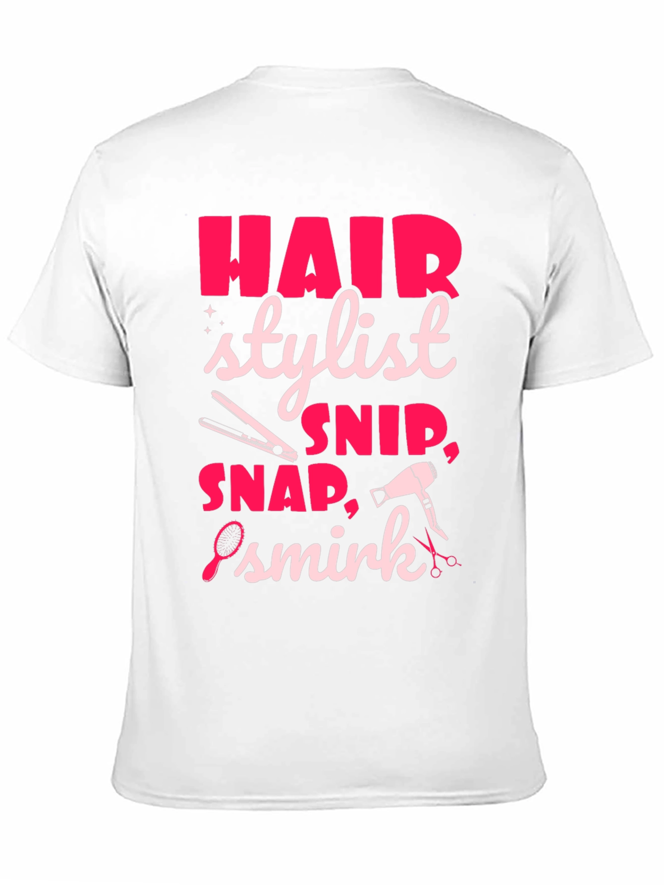 Black Hair Stylist Graphic Tee - Snip, Snap, Smirk! view 11