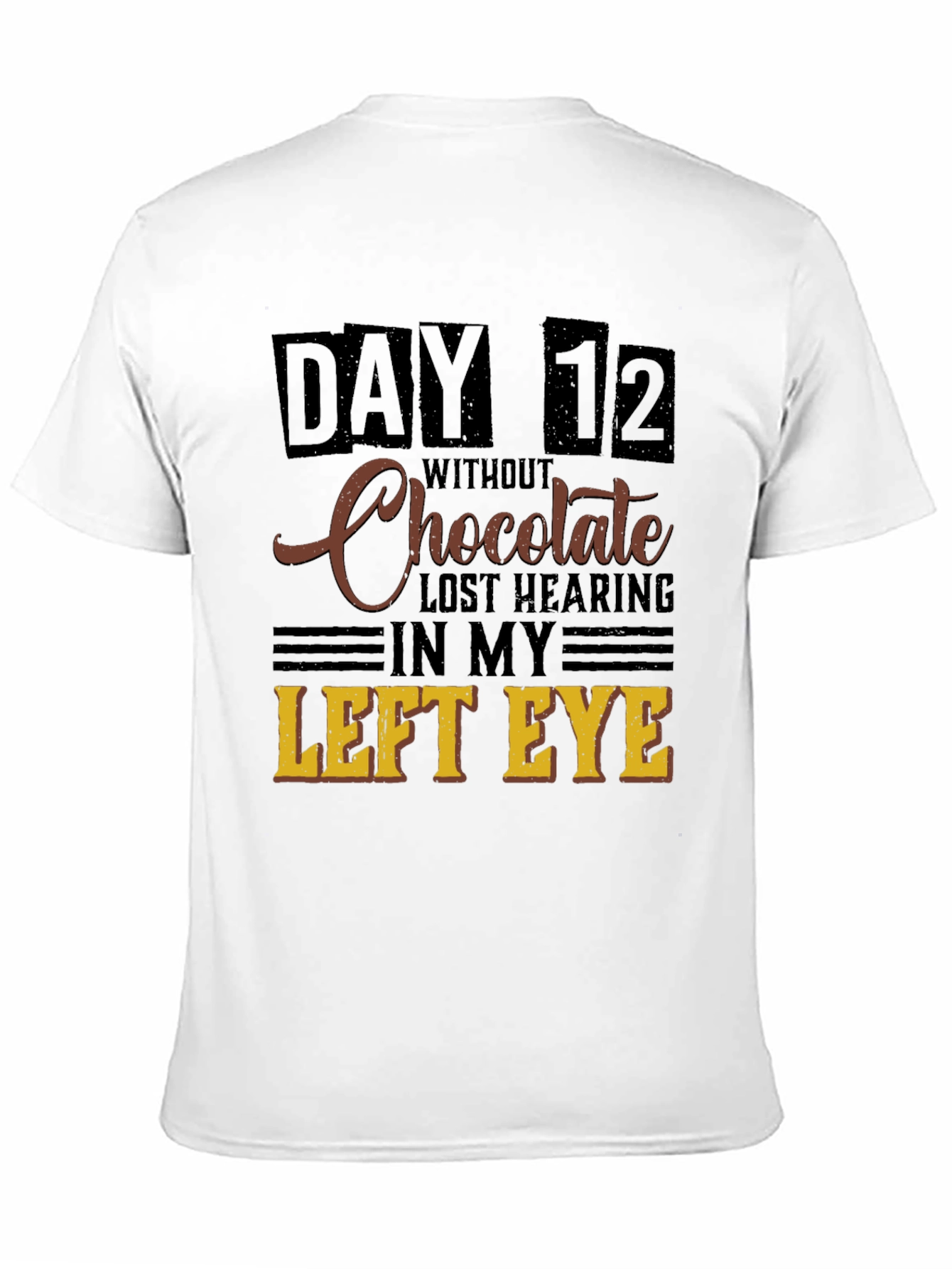 Black Funny Chocolate Withdrawal T-Shirt view 11