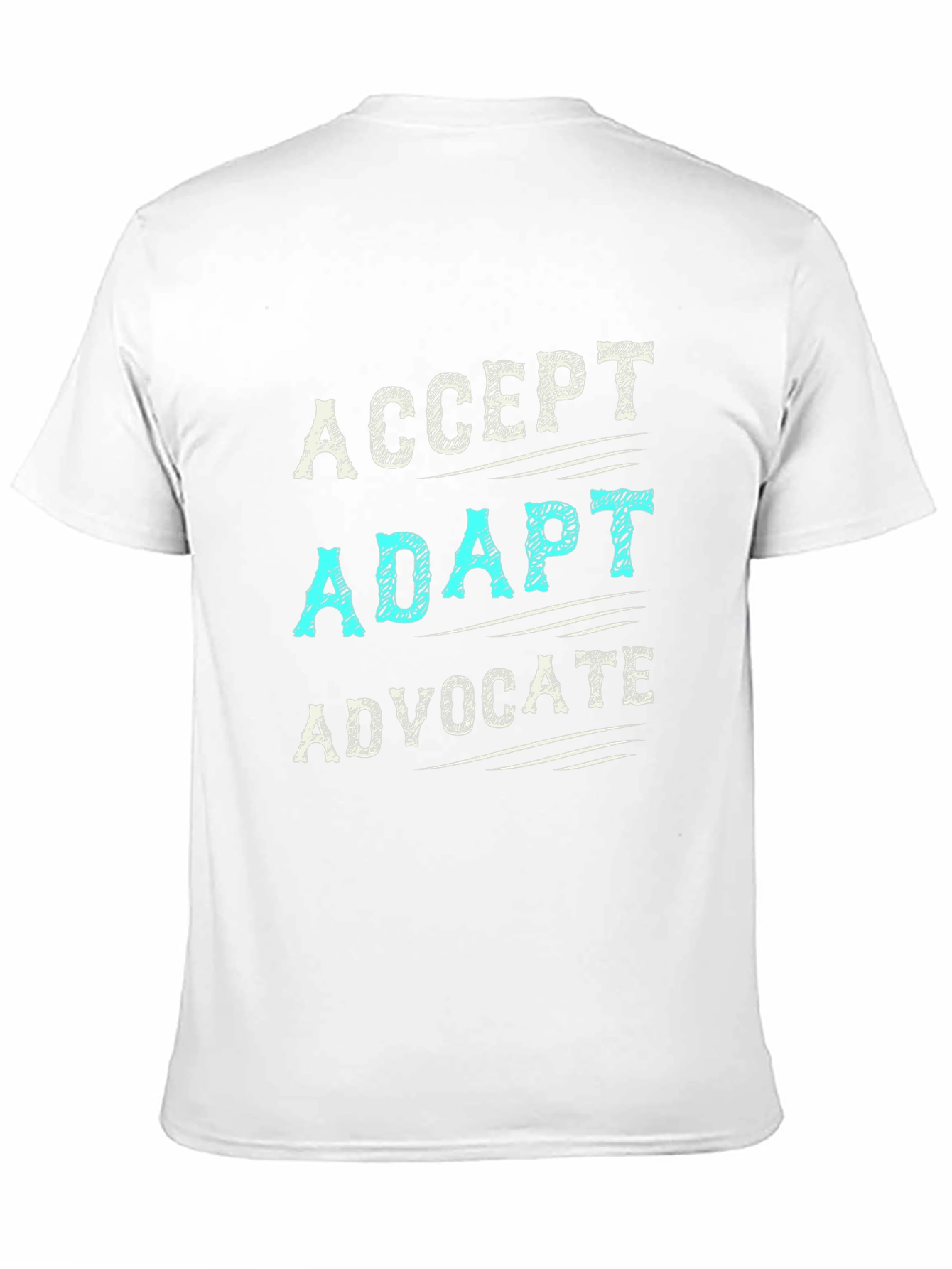 Black Accept Adapt Advocate T-Shirt view 11